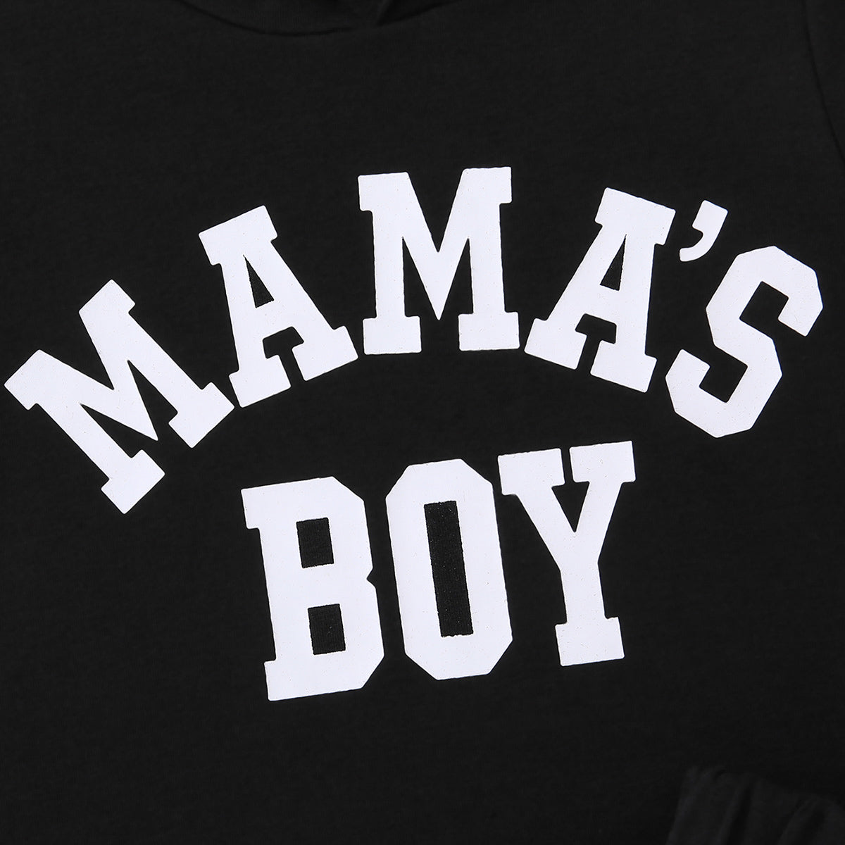 Kids MAMA'S BOY Graphic Short Sleeve Hoodie and Shorts Set - nailedmoms