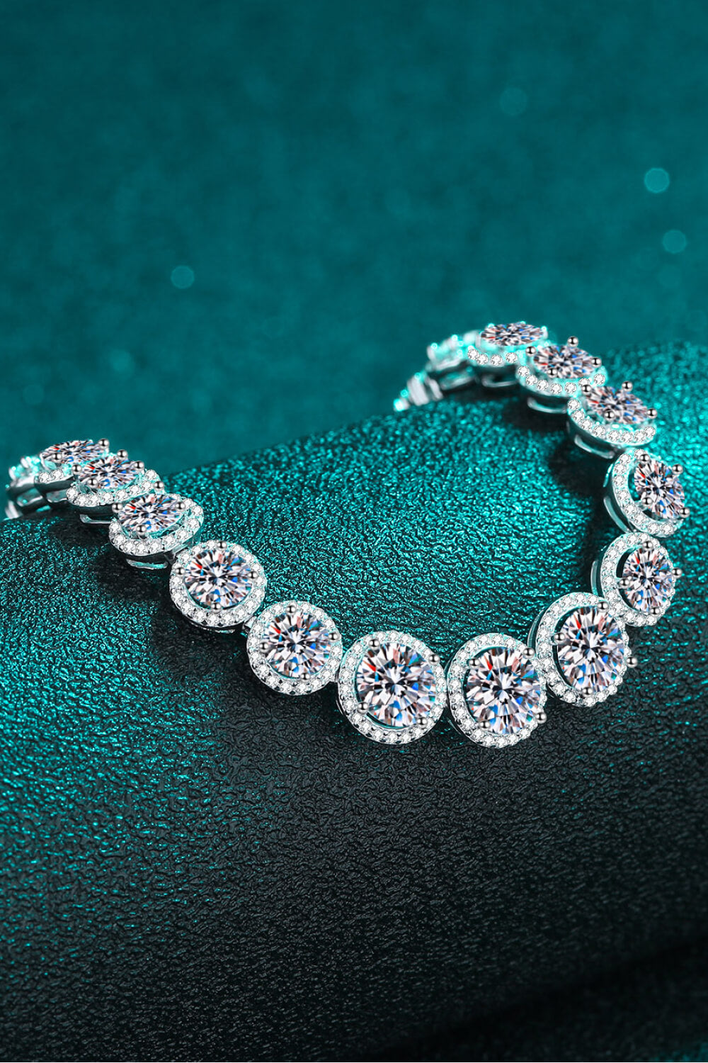 925 Sterling Silver 10.4 Carat Moissanite Bracelet - nailedmoms