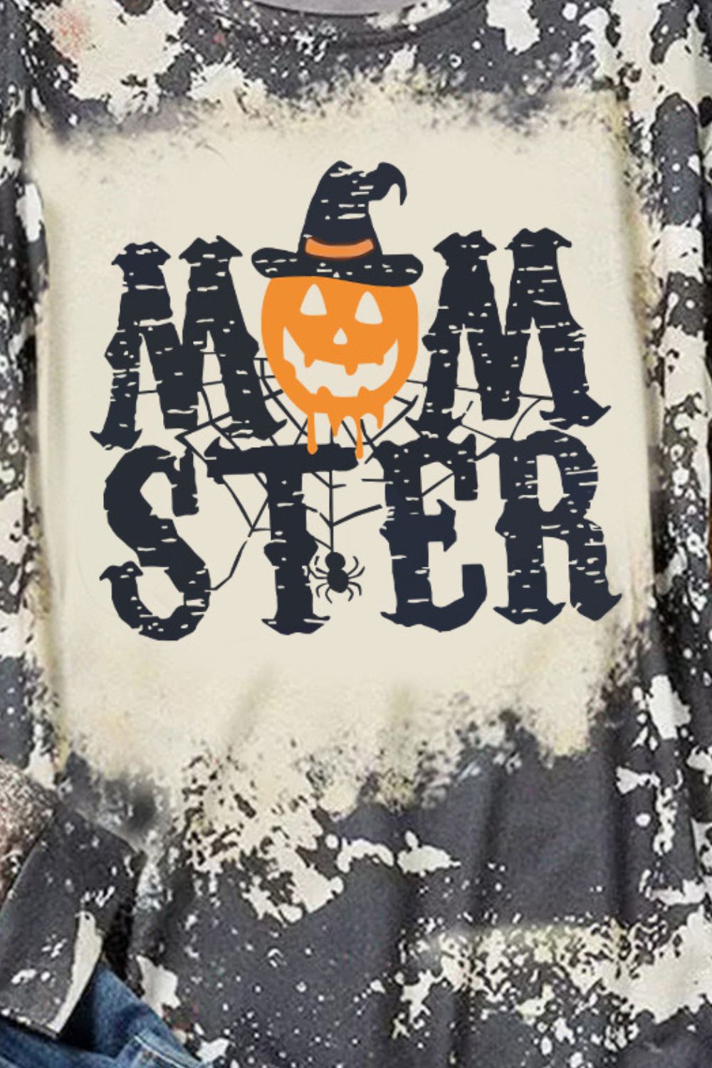 Round Neck Long Sleeve MOMSTER Graphic Sweatshirt - nailedmoms