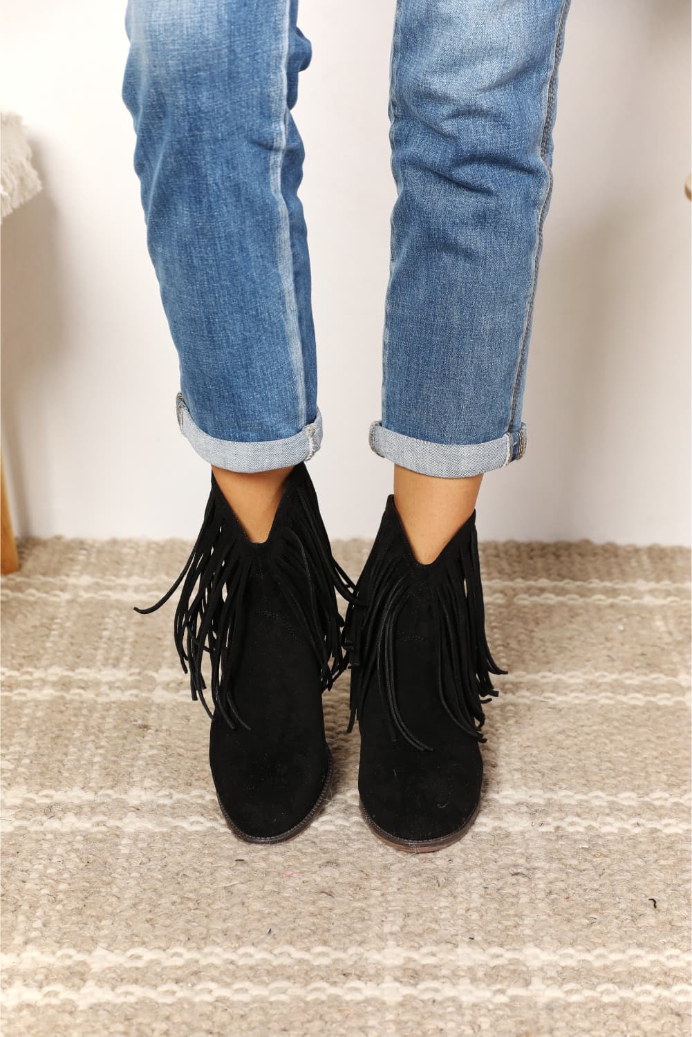 Legend Women's Fringe Cowboy Western Ankle Boots - nailedmoms