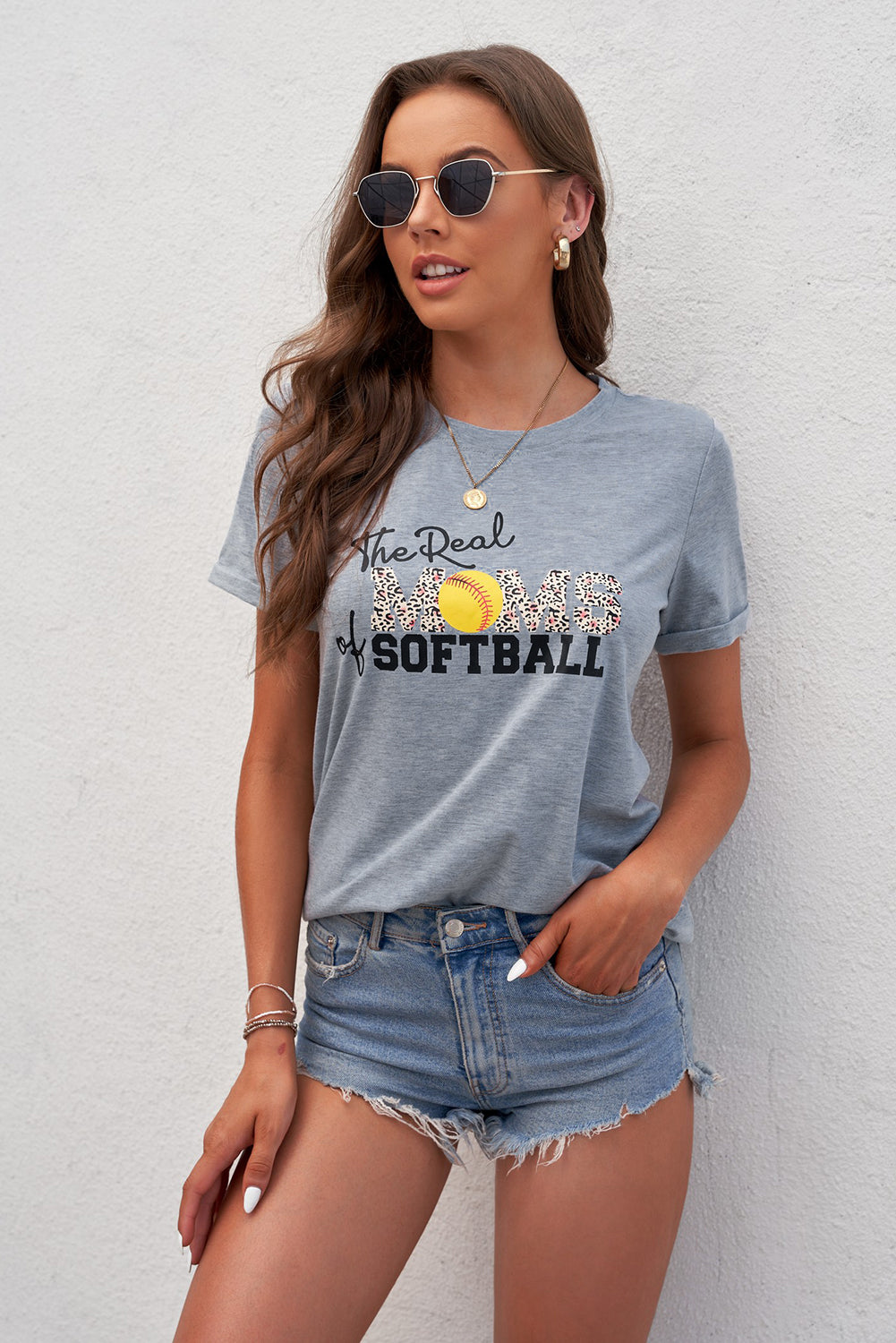 THE REAL MOMS OF SOFTBALL Graphic Tee - nailedmoms