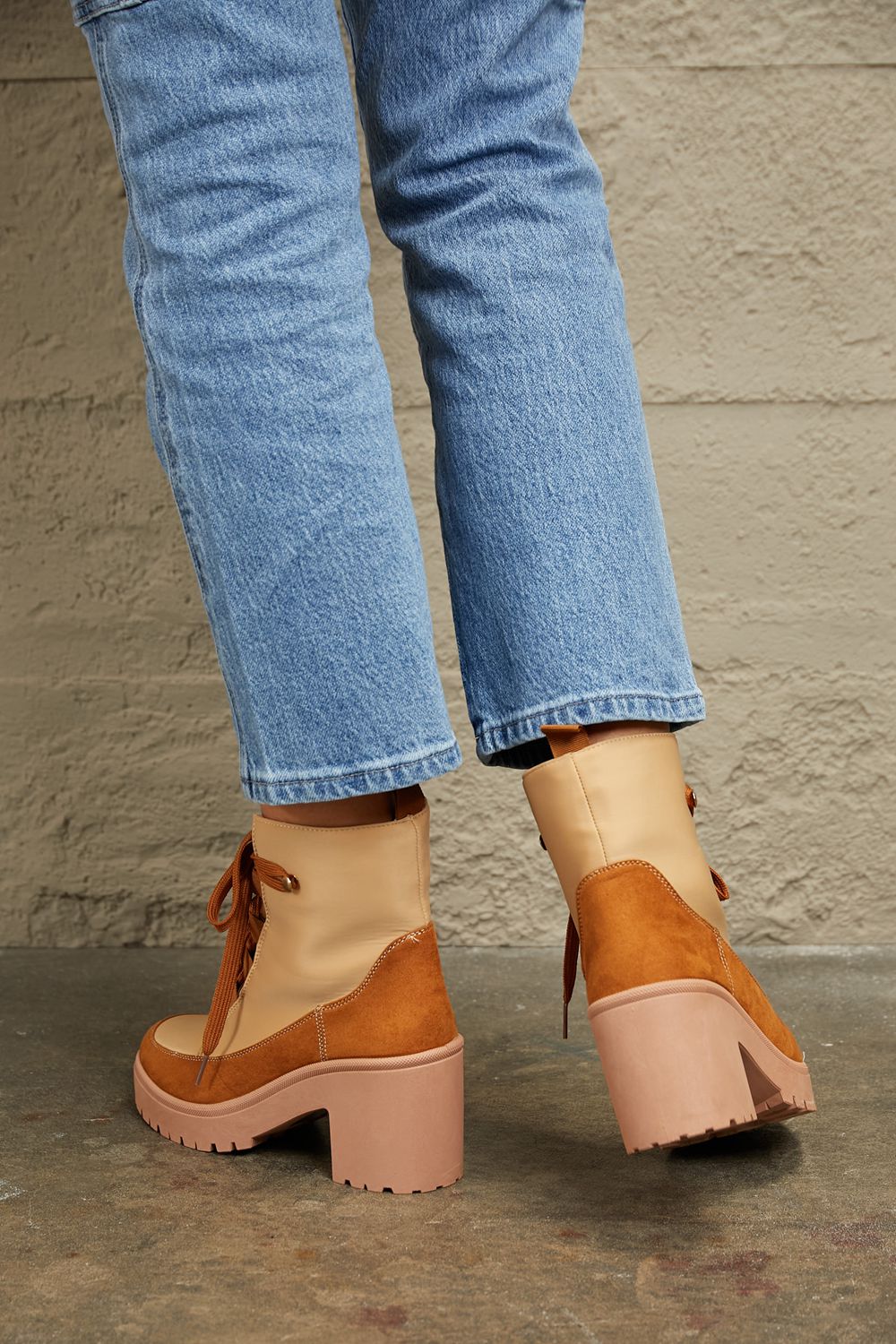 East Lion Corp Lace Up Lug Booties - nailedmoms