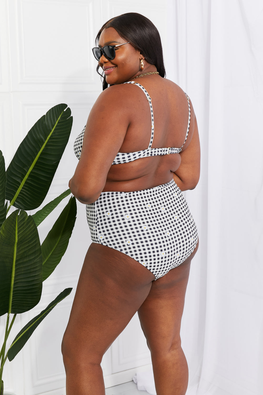 Marina West Swim Take A Dip Twist High-Rise Bikini in Black - nailedmoms