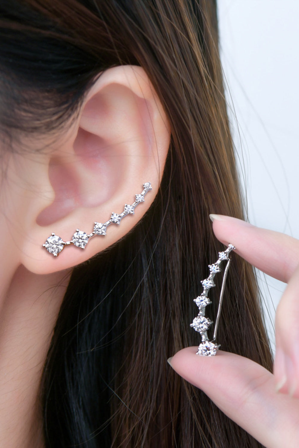 1.9 Carat Moissanite 925 Sterling Silver Earrings - nailedmoms
