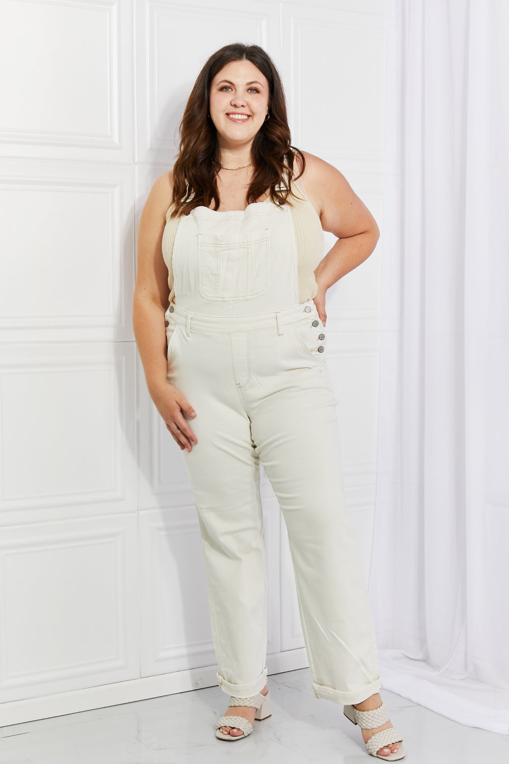 Judy Blue Full Size Taylor High Waist Overalls - nailedmoms