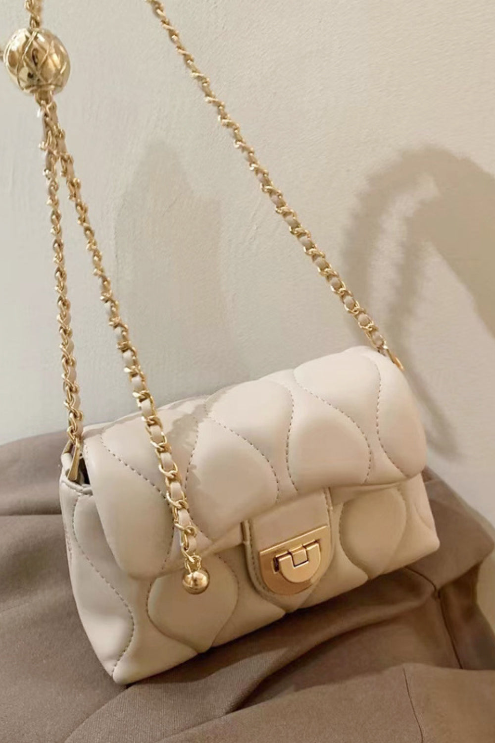 PU Leather Adjustable Chain Crossbody Bag - nailedmoms
