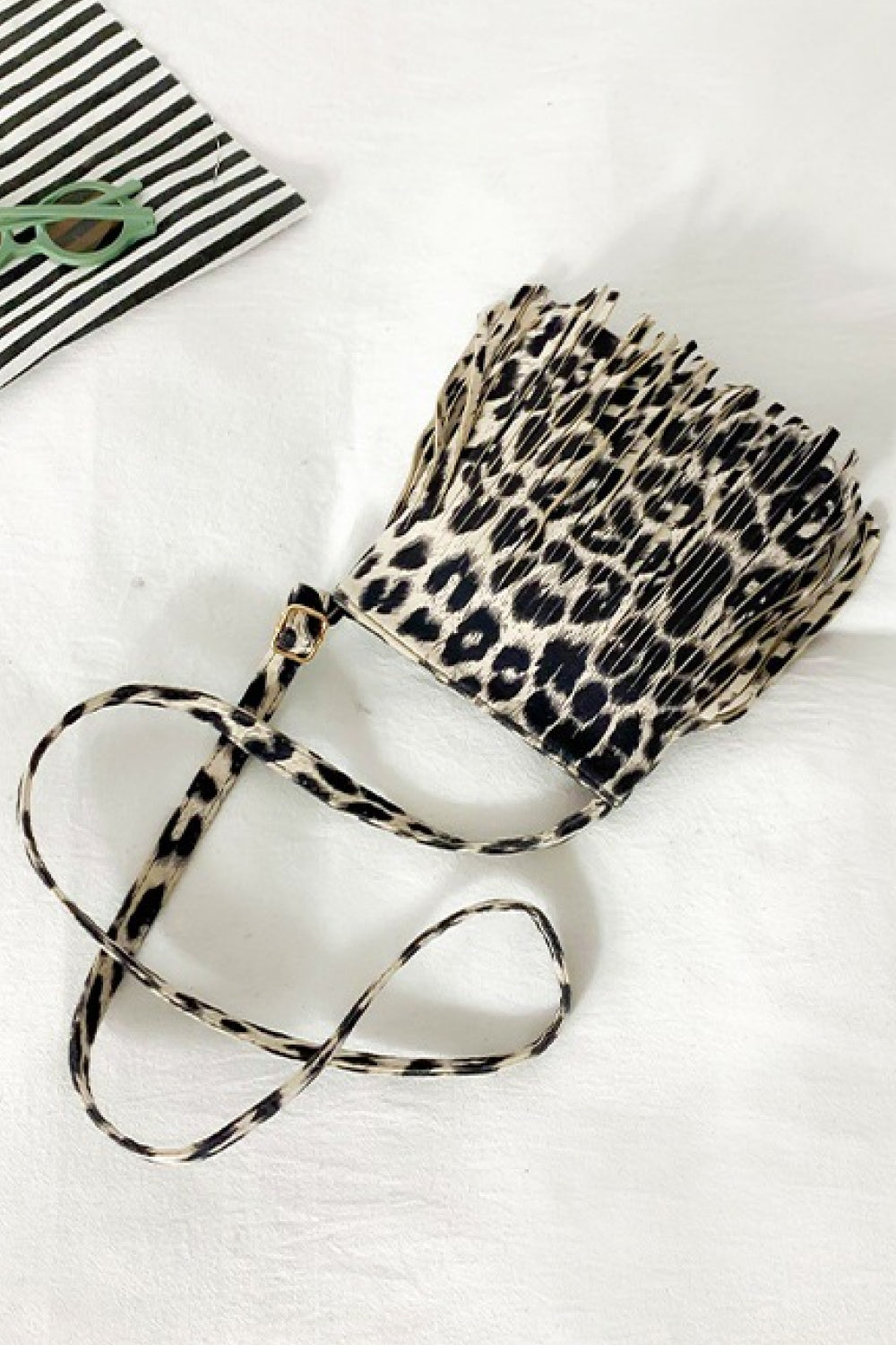 PU Leather Crossbody Bag with Fringe - nailedmoms