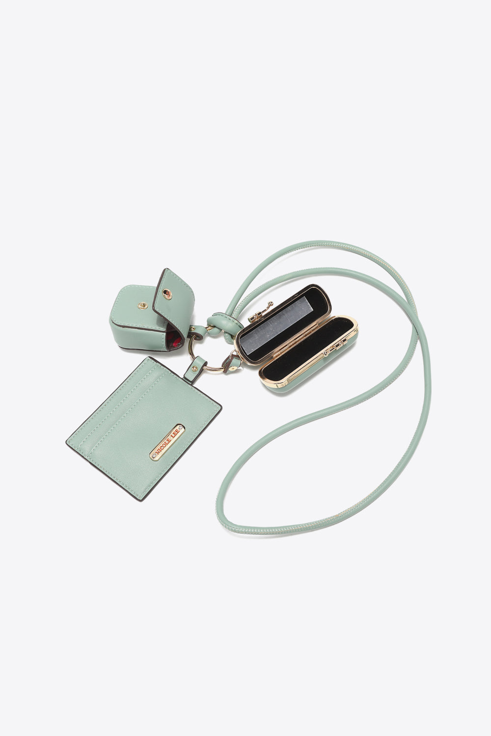 Nicole Lee USA Vegan Leather 3-Piece Lanyard Set - nailedmoms