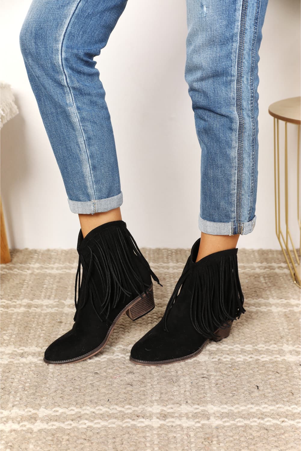 Legend Women's Fringe Cowboy Western Ankle Boots - nailedmoms
