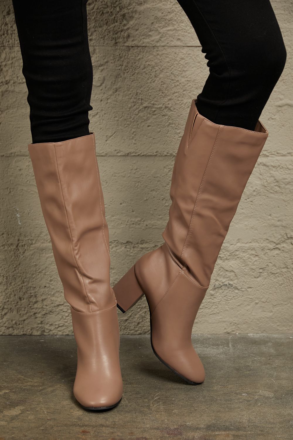 East Lion Corp Block Heel Knee High Boots - nailedmoms