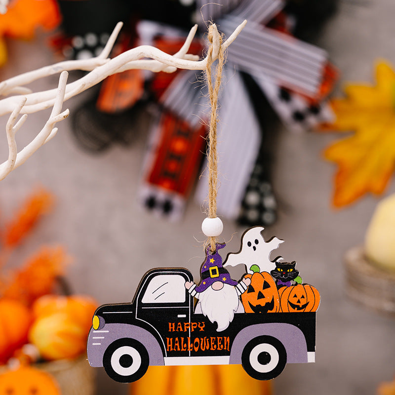 4-Piece Halloween Element Car-Shape Hanging Widgets - nailedmoms