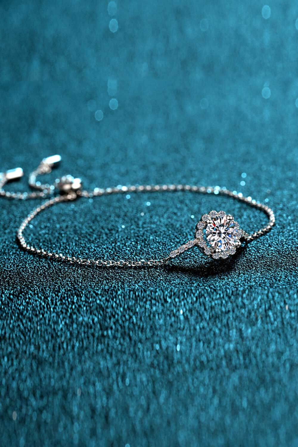 1 Carat Moissanite Chain Bracelet - nailedmoms