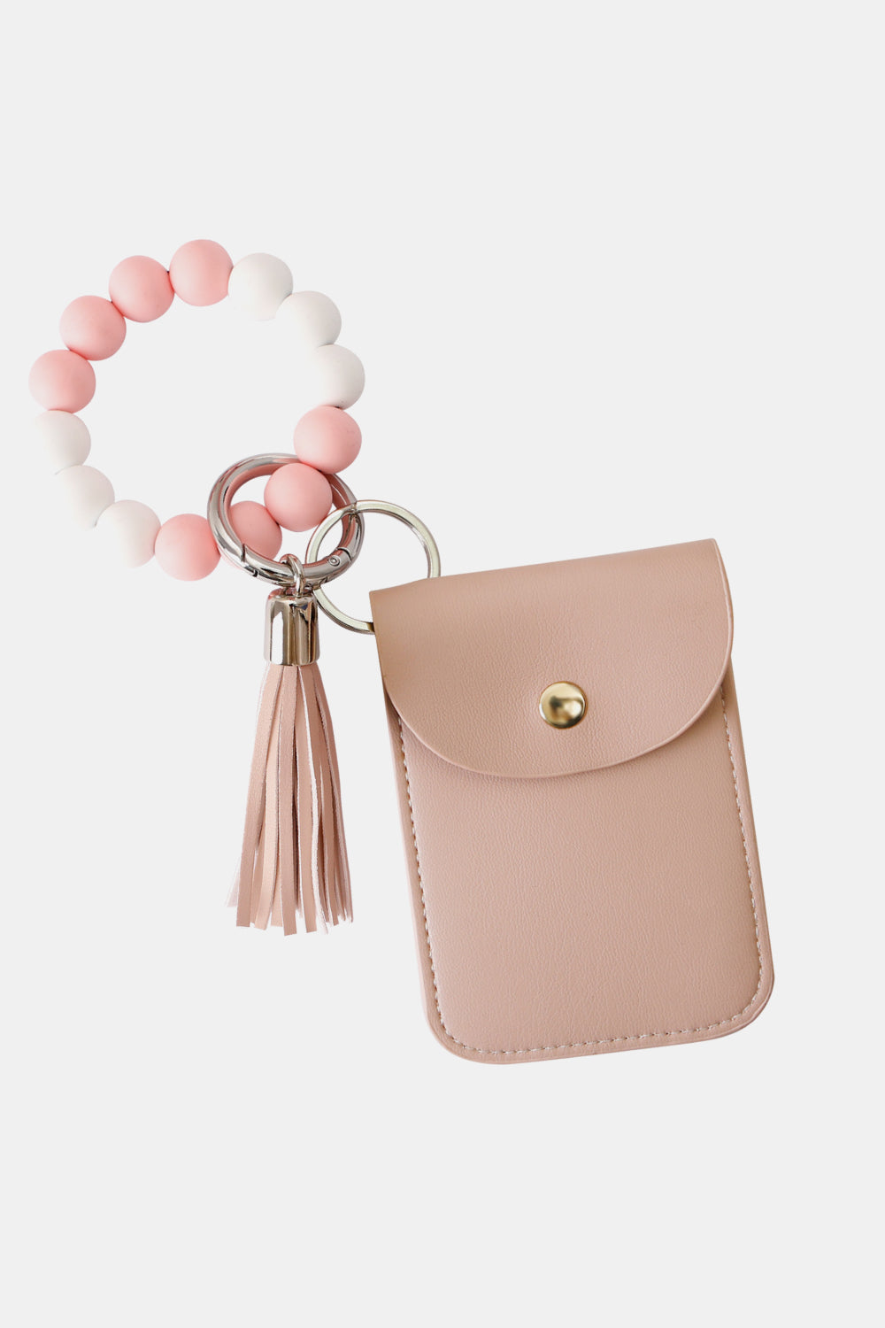 Bead Wristlet Key Chain with Wallet - nailedmoms