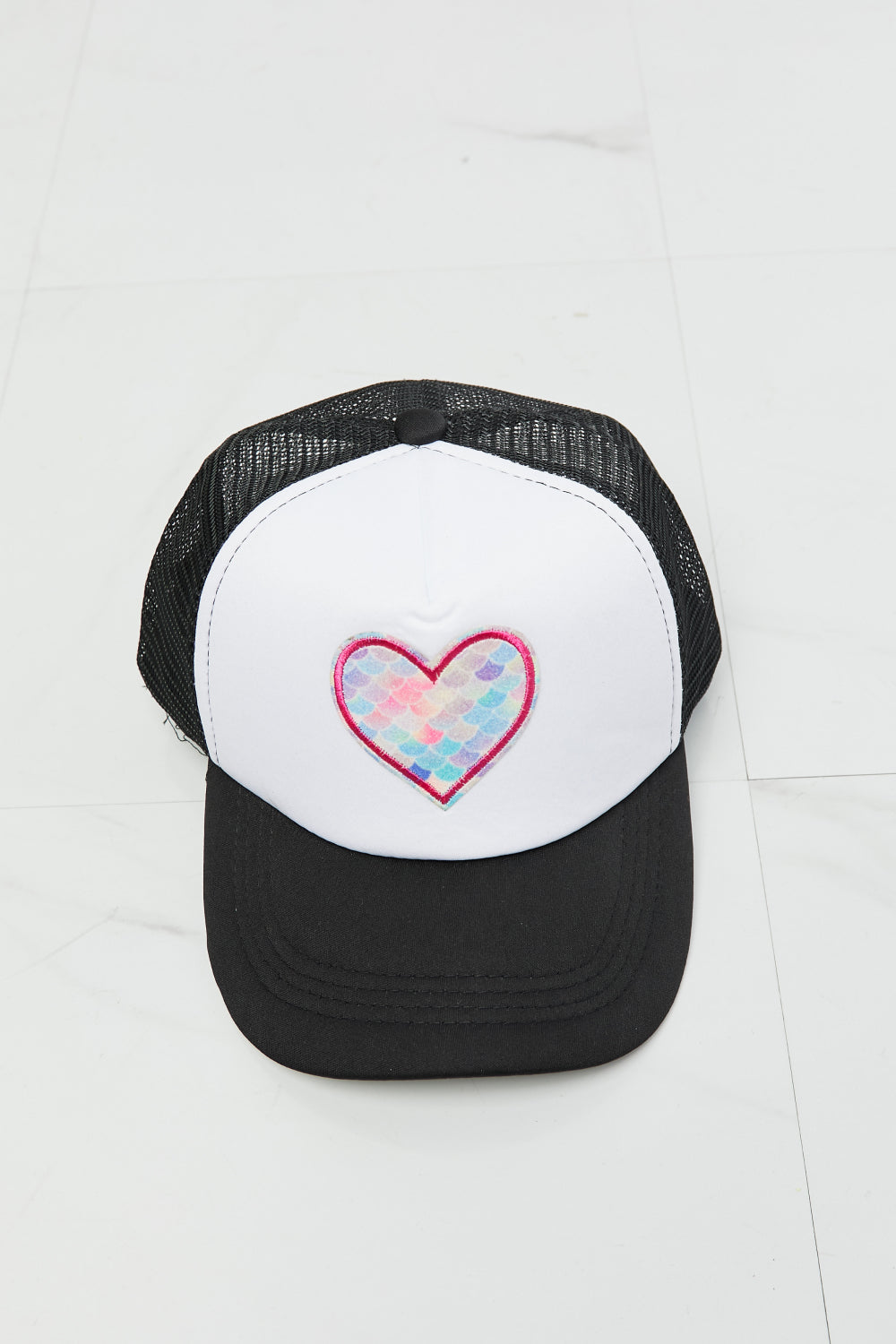 Fame Falling For You Trucker Hat in Black - nailedmoms