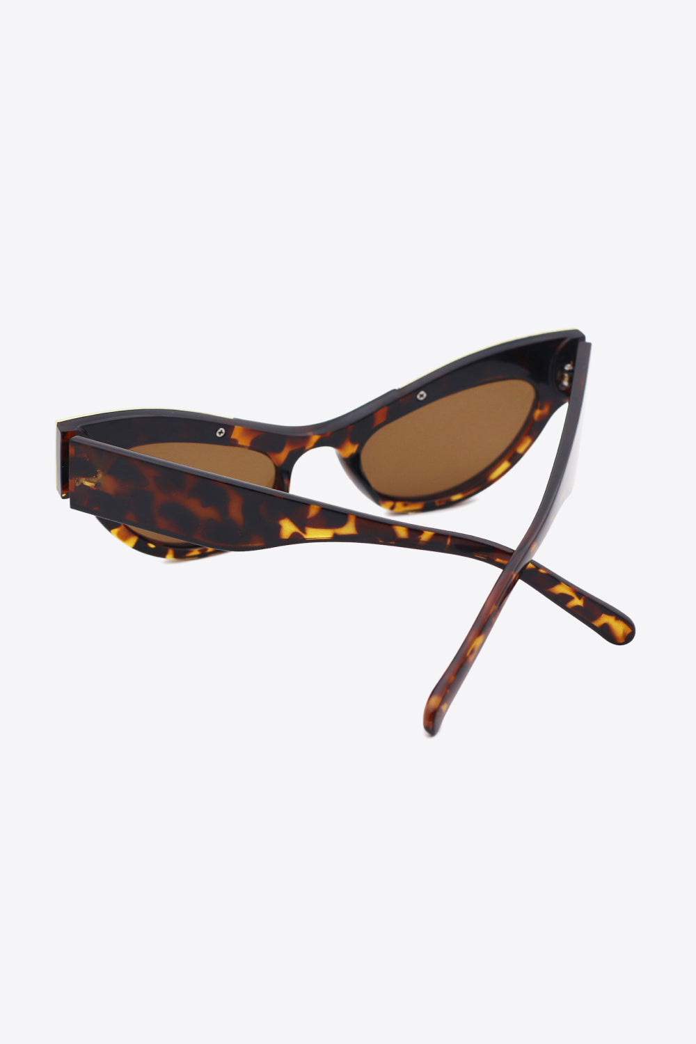 UV400 Rhinestone Trim Cat-Eye Sunglasses - nailedmoms