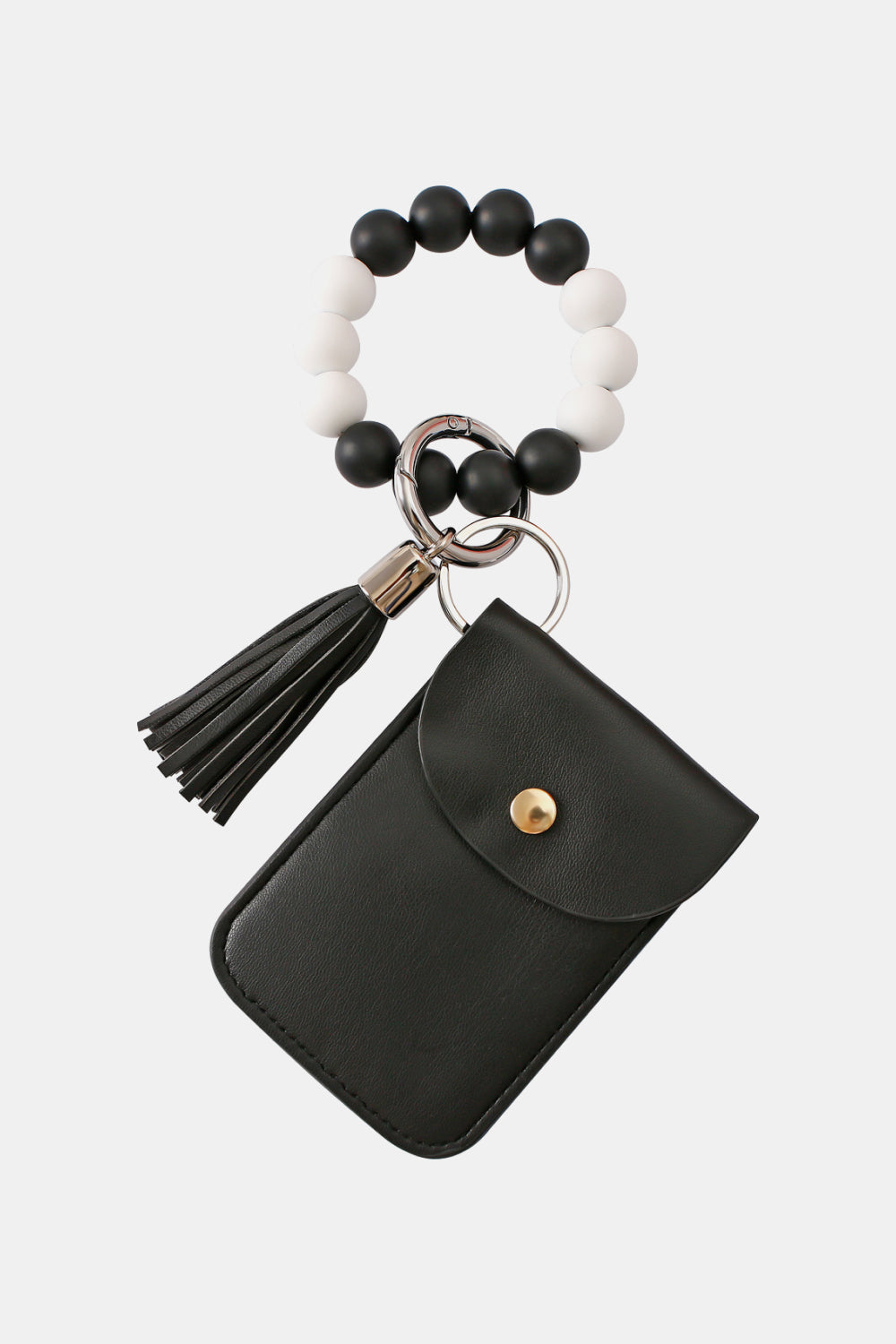 Bead Wristlet Key Chain with Wallet - nailedmoms