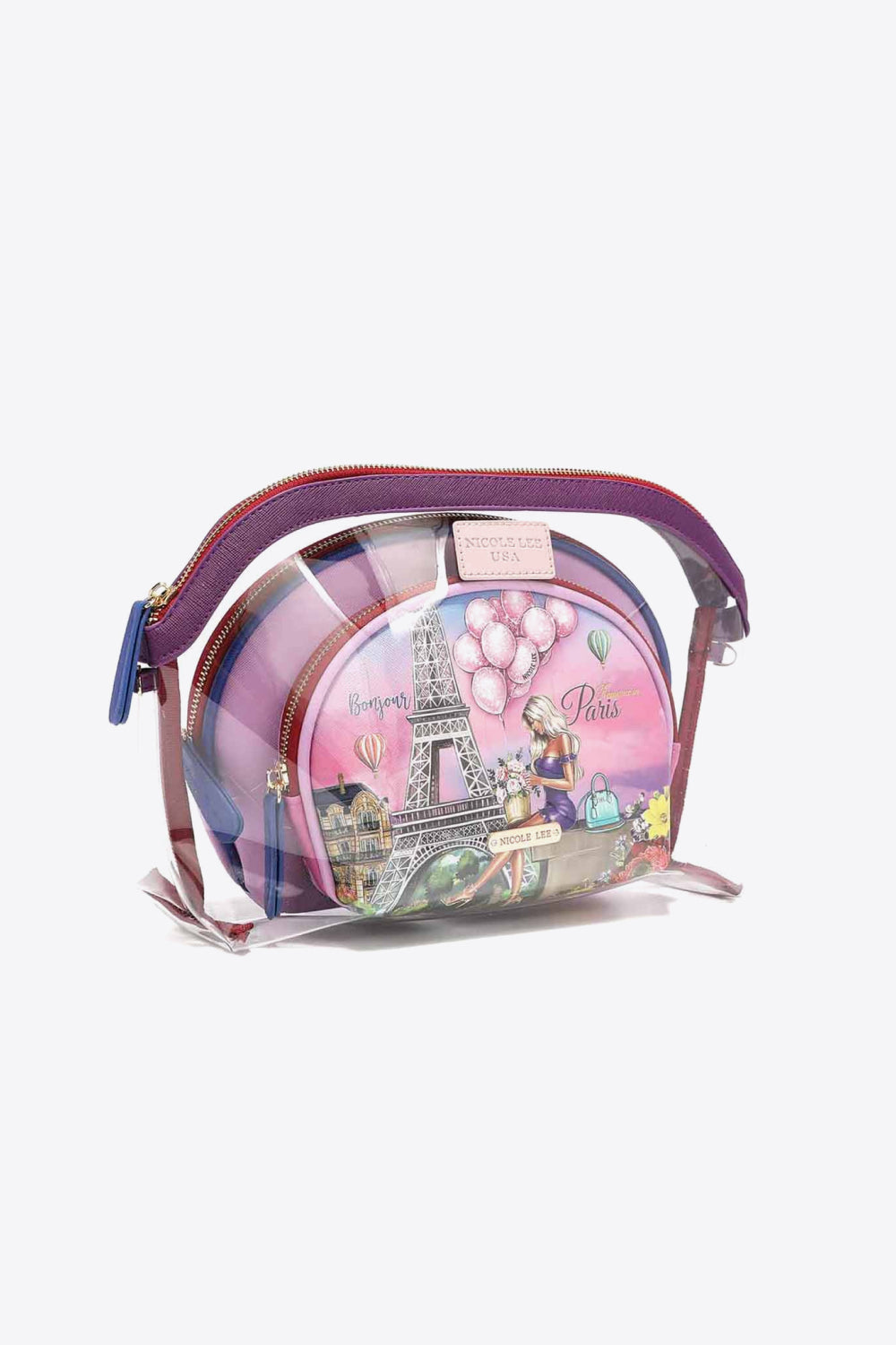 Nicole Lee USA 3-Piece Patterned Crossbody Pouch - nailedmoms