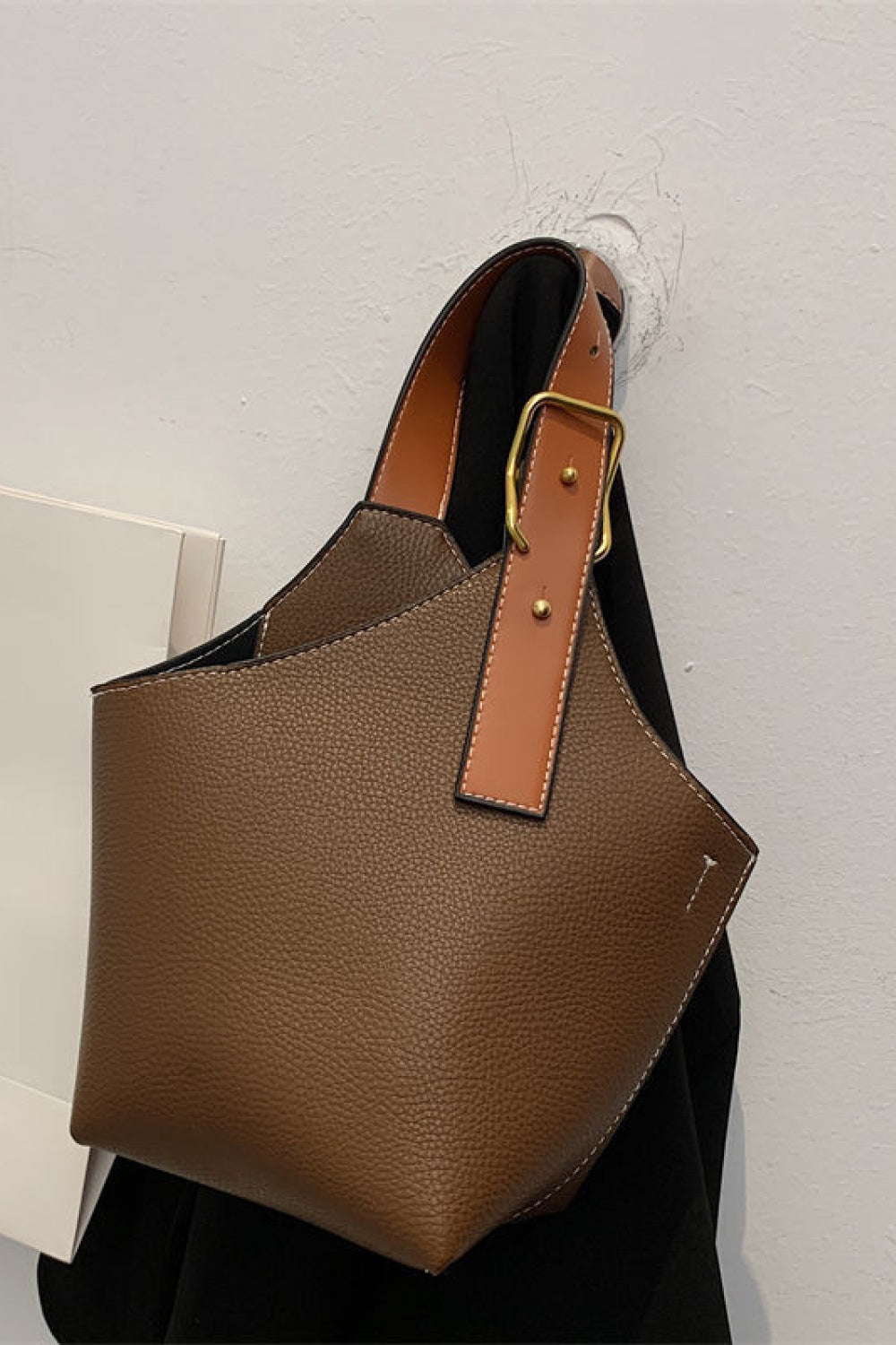 Fashion PU Leather Bucket Bag - nailedmoms