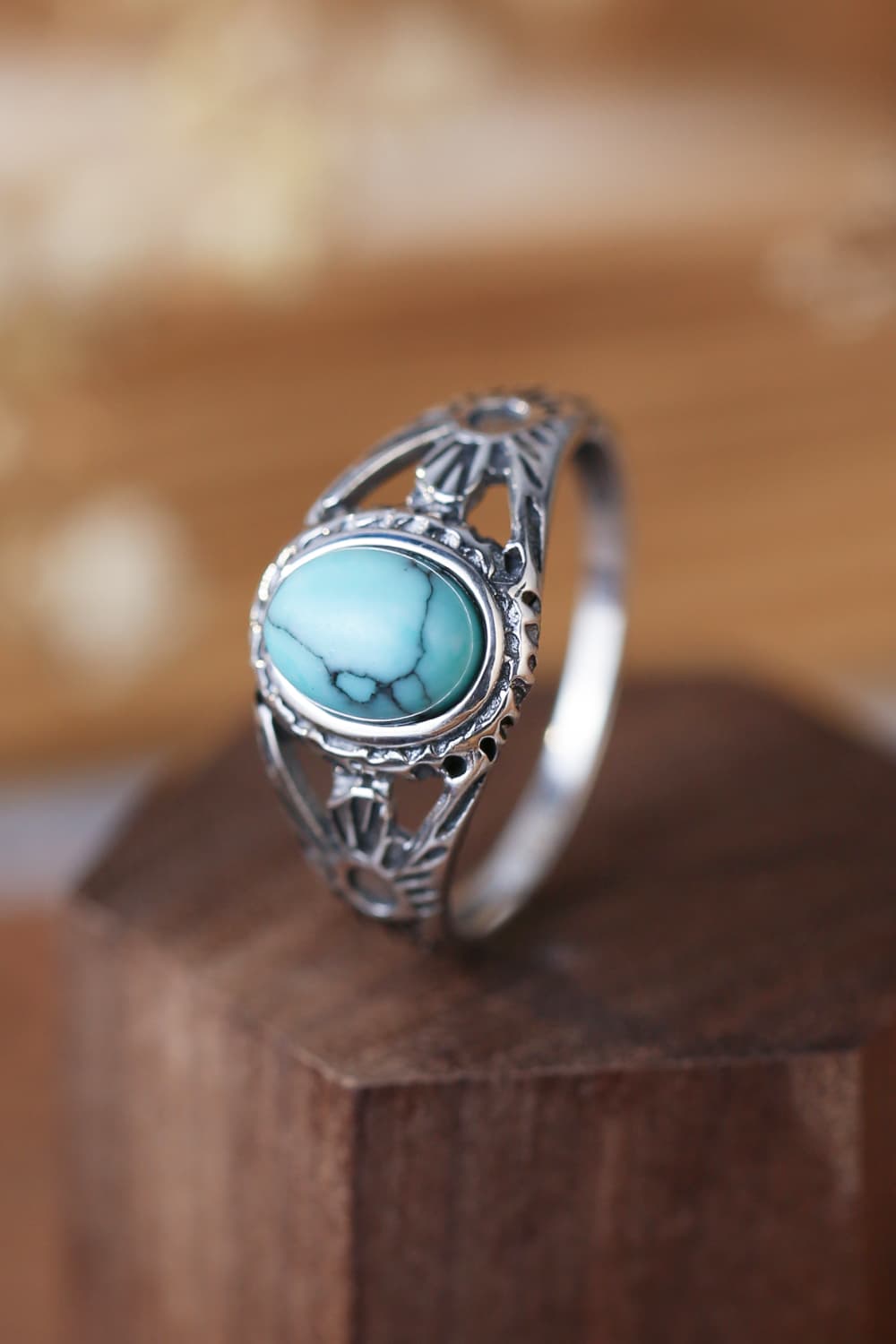 Turquoise 925 Sterling Silver Ring - nailedmoms