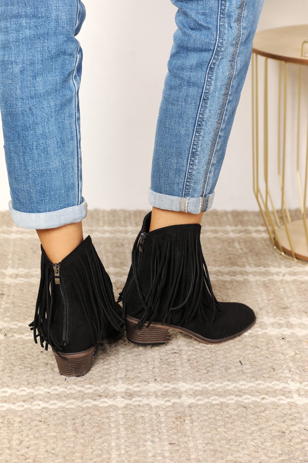 Legend Women's Fringe Cowboy Western Ankle Boots - nailedmoms