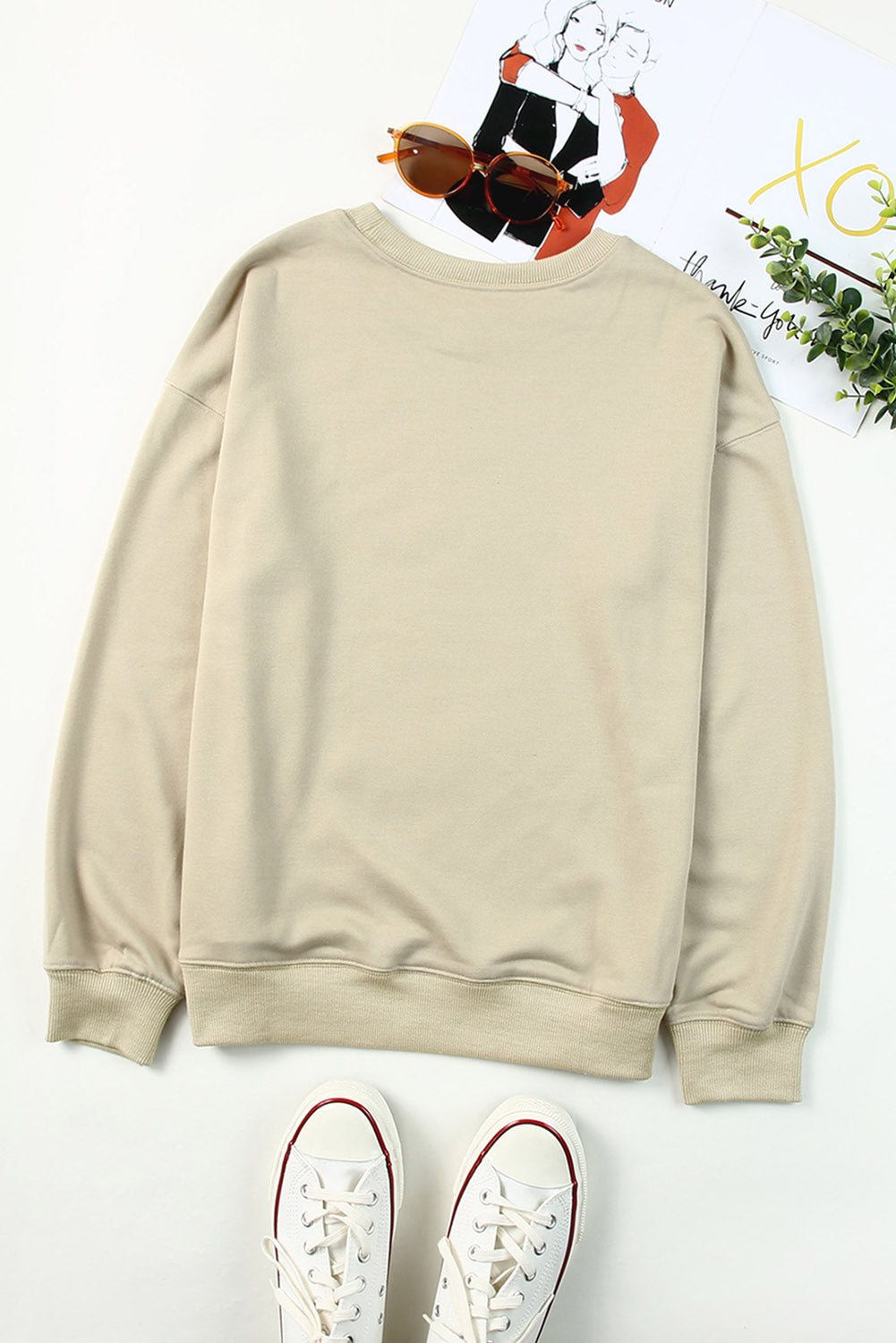 Round Neck Dropped Shoulder WILD WEST Graphic Sweatshirt - nailedmoms