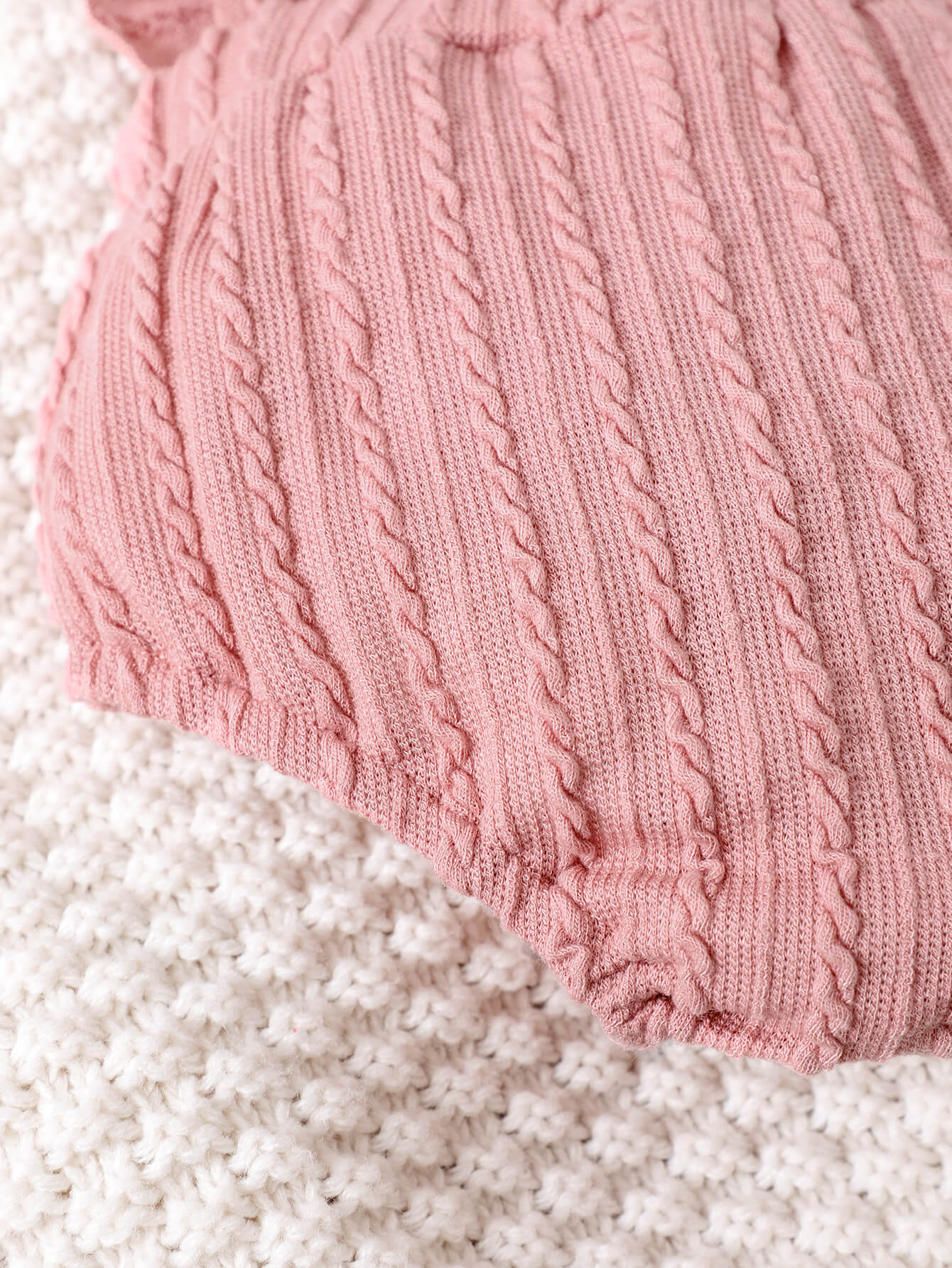 Baby Girl Textured Ruffled Bodysuit - nailedmoms
