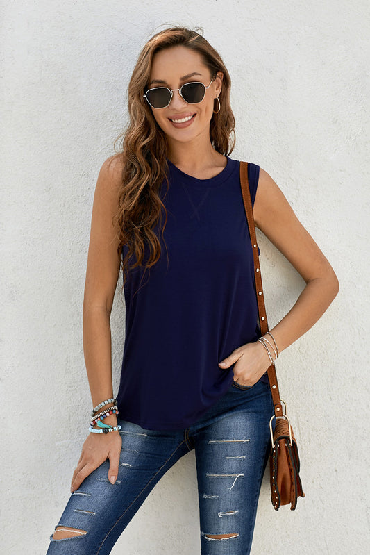 Round Neck Tank - nailedmoms
