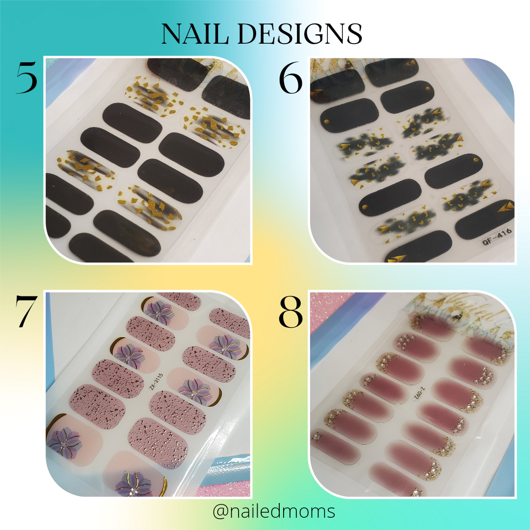 Wholesale Press On Nail Sets & 100% Gel Nail Art Wrap Stickers - nailedmoms