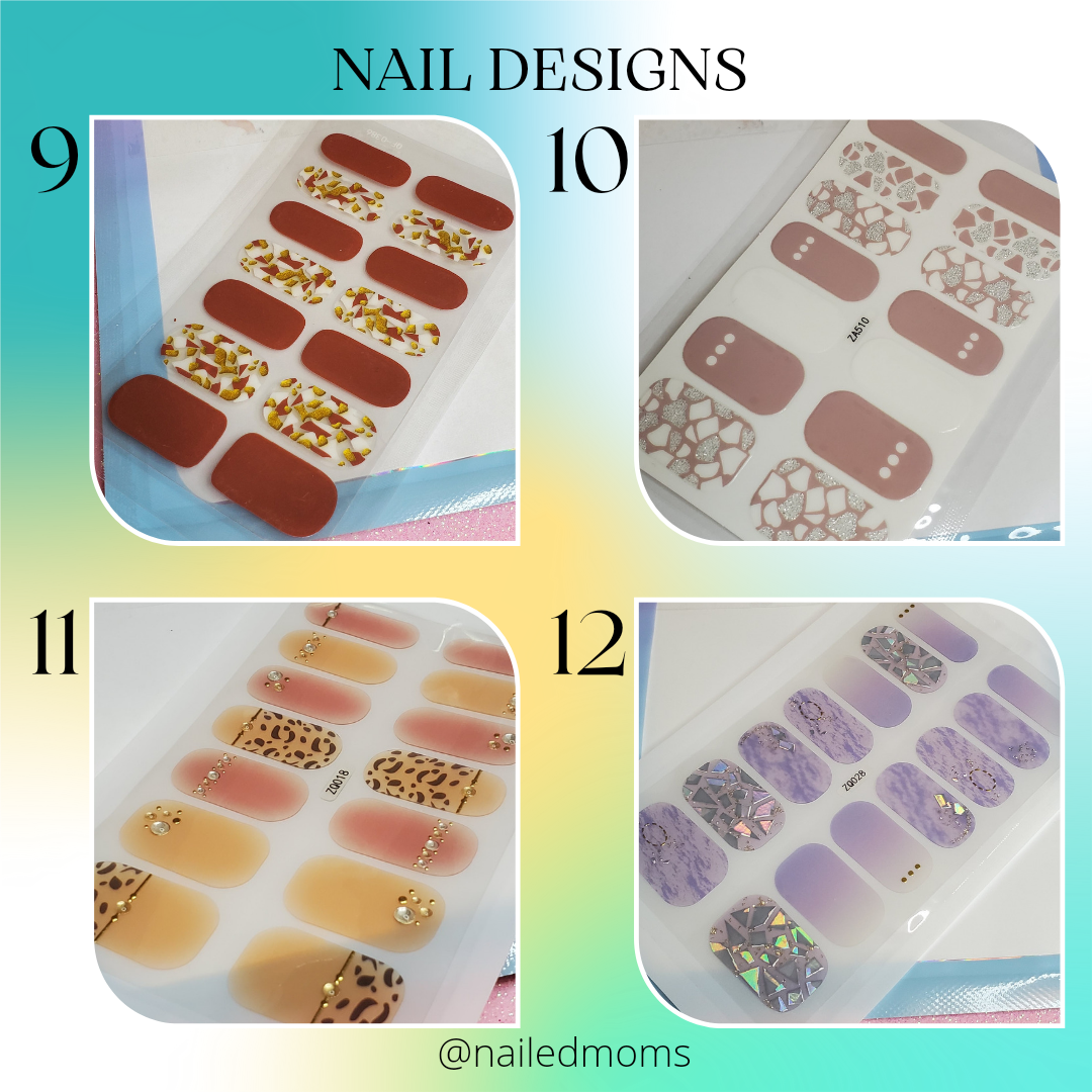 Wholesale Press On Nail Sets & 100% Gel Nail Art Wrap Stickers - nailedmoms