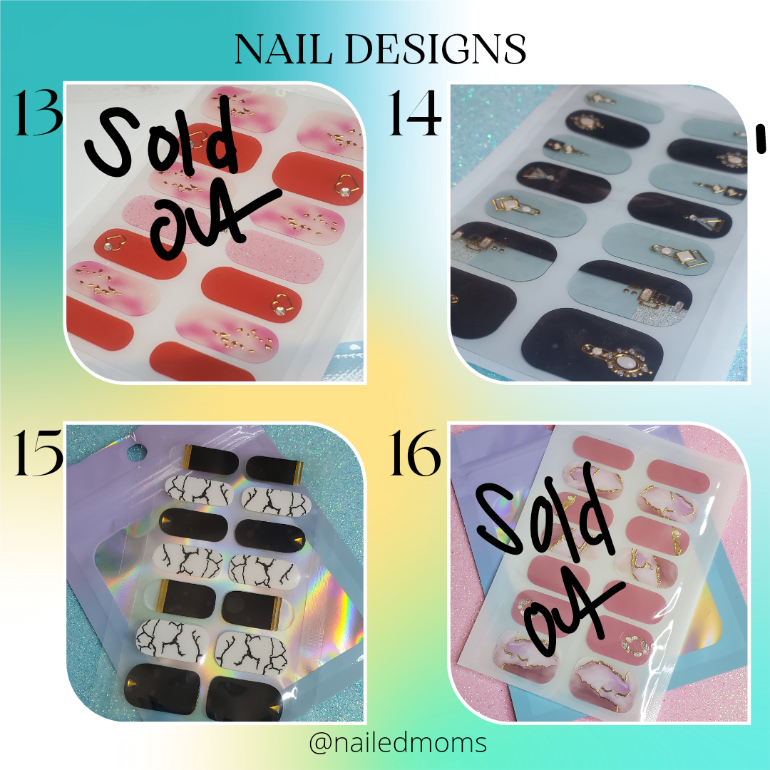Wholesale Press On Nail Sets & 100% Gel Nail Art Wrap Stickers - nailedmoms