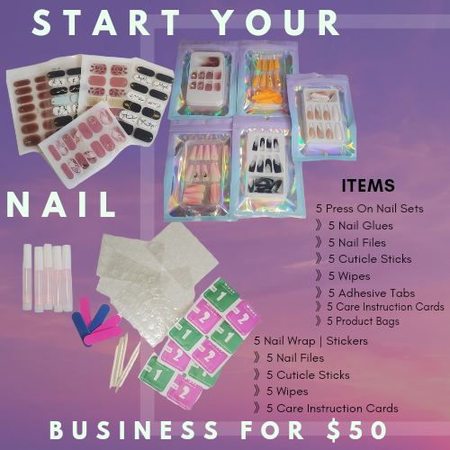 Wholesale Press On Nail Sets & 100% Gel Nail Art Wrap Stickers - nailedmoms
