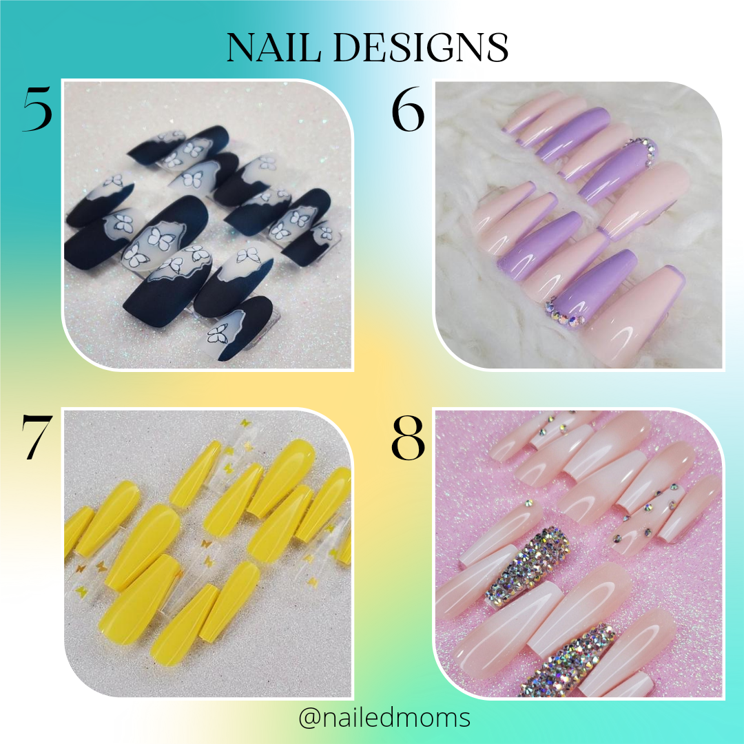 Wholesale Press On Nail Sets & 100% Gel Nail Art Wrap Stickers - nailedmoms