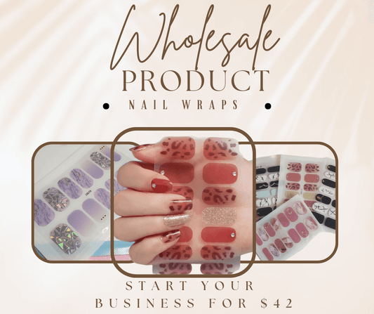 Wholesale 100% Gel Nail Polish Wraps - nailedmoms