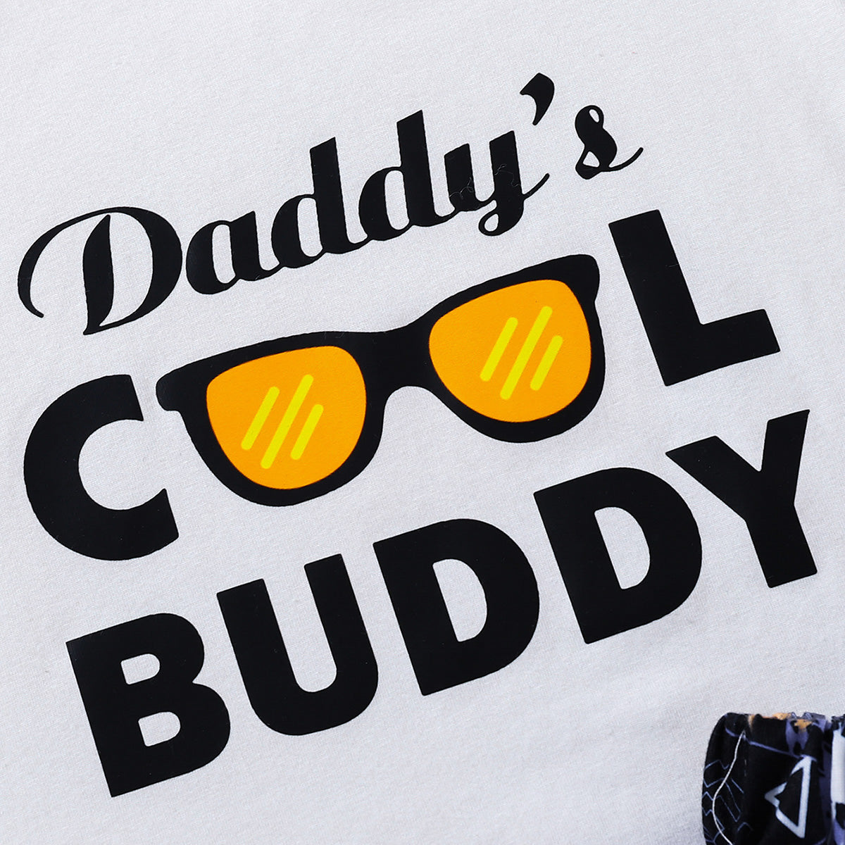 Kids DADDY'S COOL BUDDY Graphic Tee and Printed Shorts Set - nailedmoms