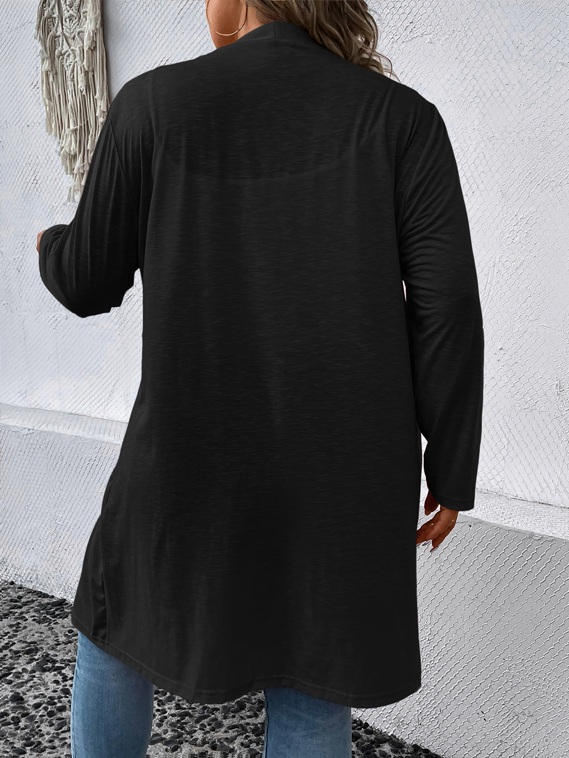 Plus Size Button Down Longline Cardigan - nailedmoms