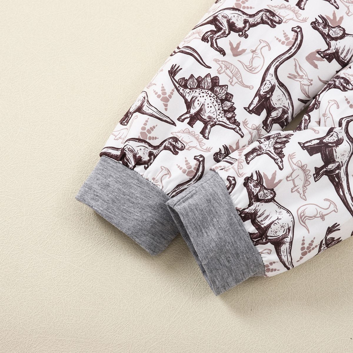 Kids Graphic Sweatshirt and Dinosaur Print Joggers Set - nailedmoms
