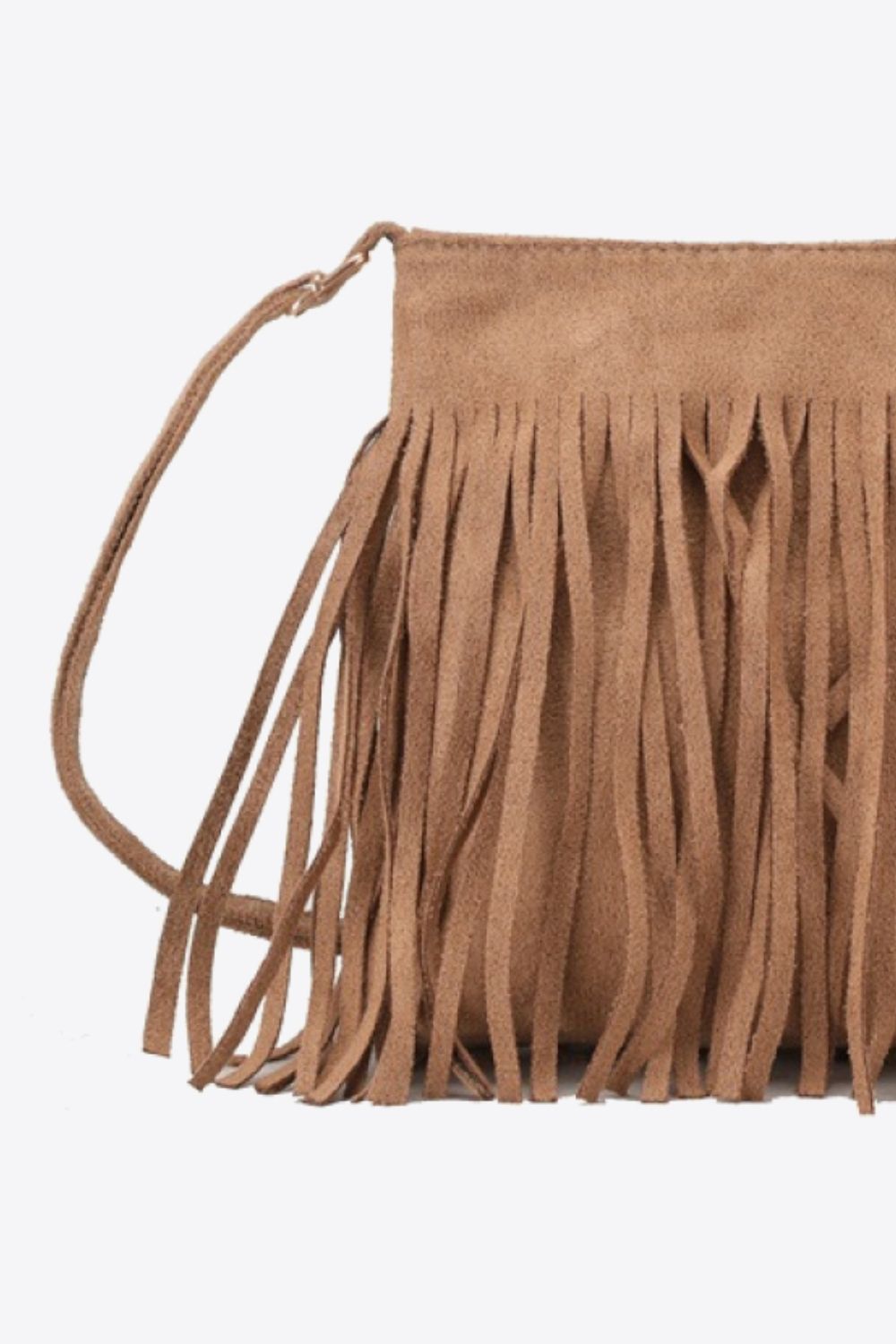 PU Leather Crossbody Bag with Fringe - nailedmoms