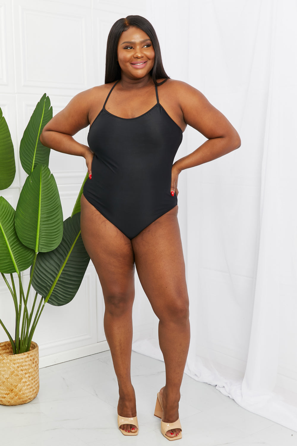 Marina West Swim High Tide One-Piece in Black - nailedmoms