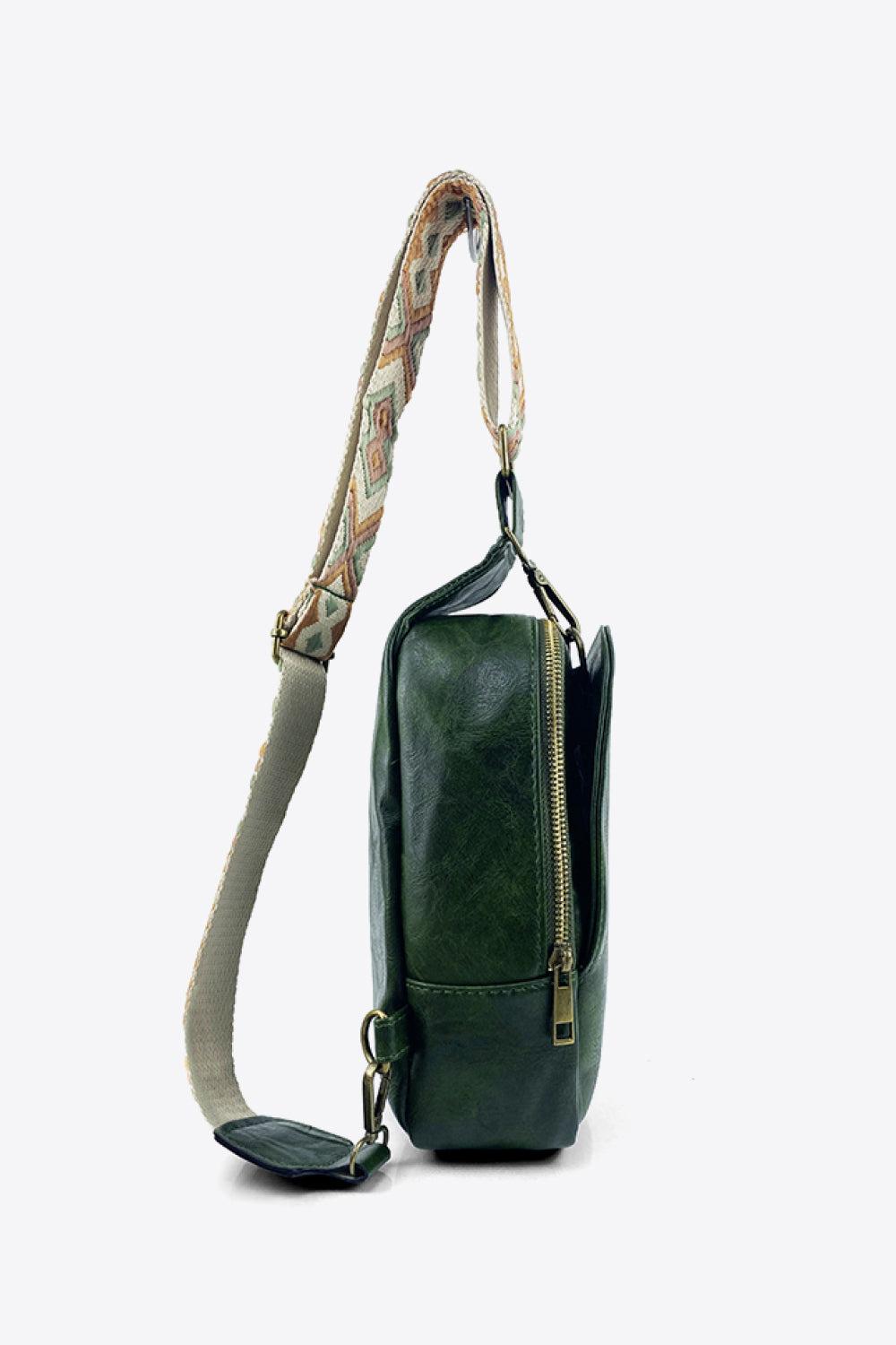 Adjustable Strap PU Leather Sling Bag - nailedmoms