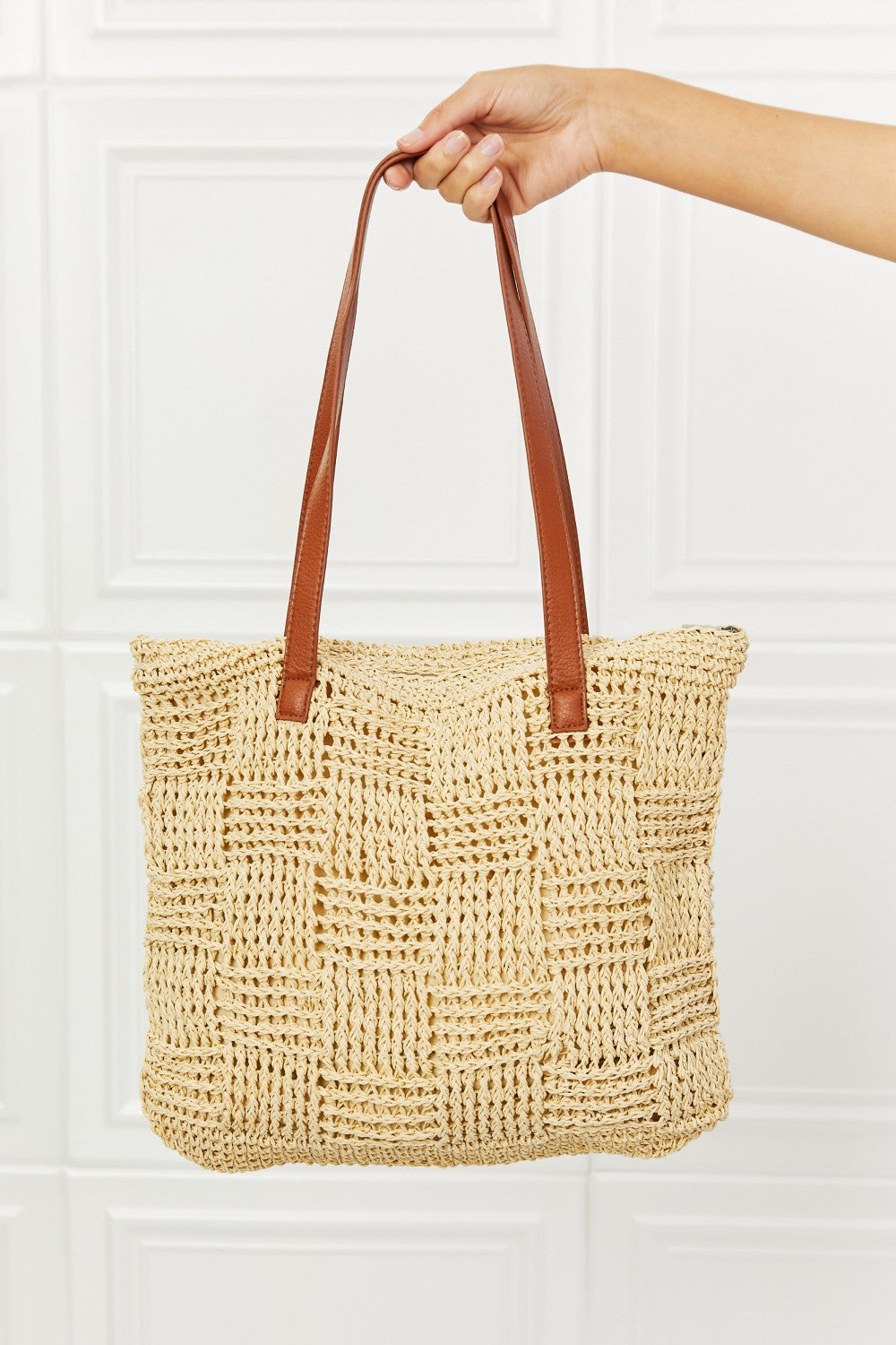 Fame Picnic Date Straw Tote Bag - nailedmoms
