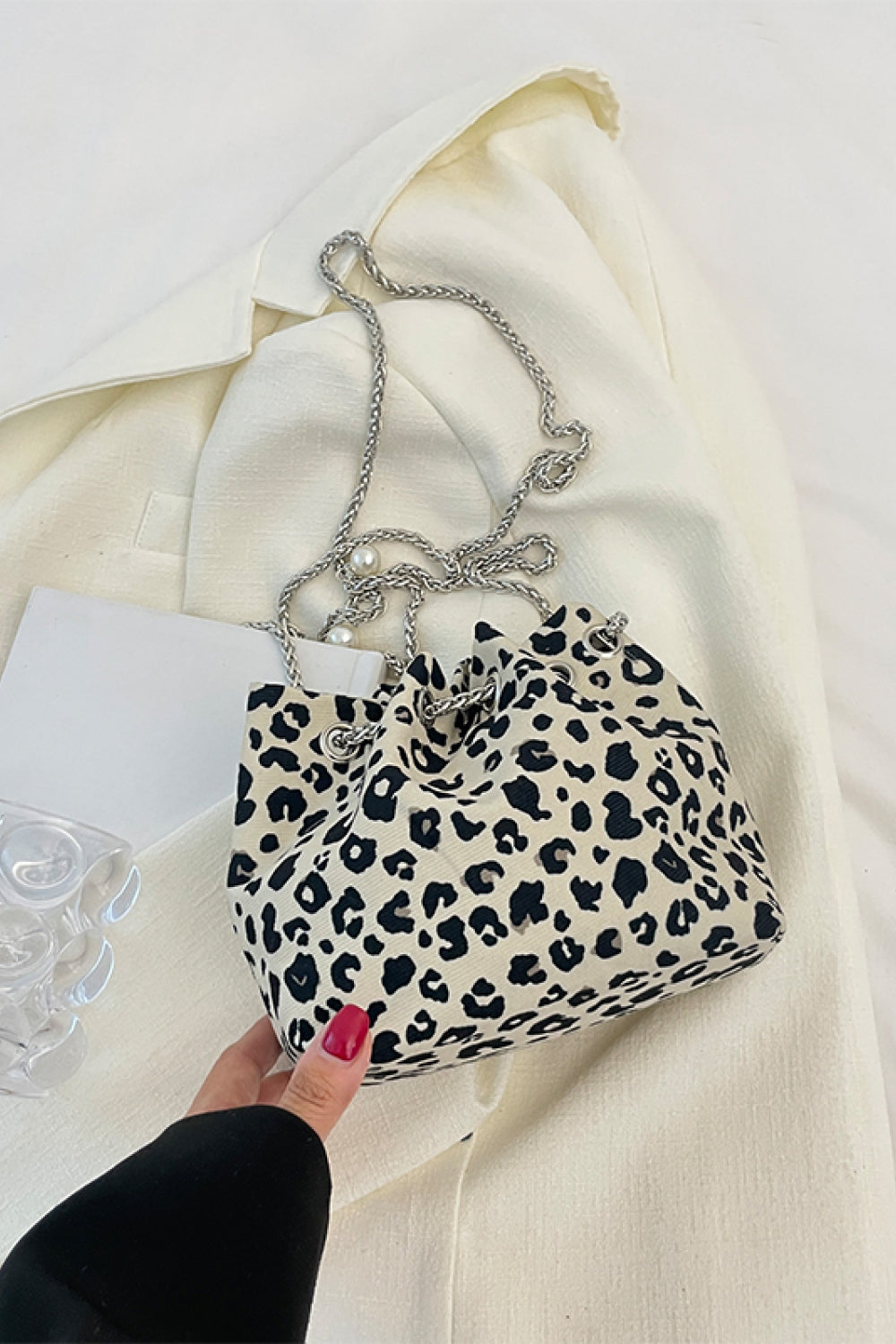 Animal Print Nylon Bucket Bag - nailedmoms