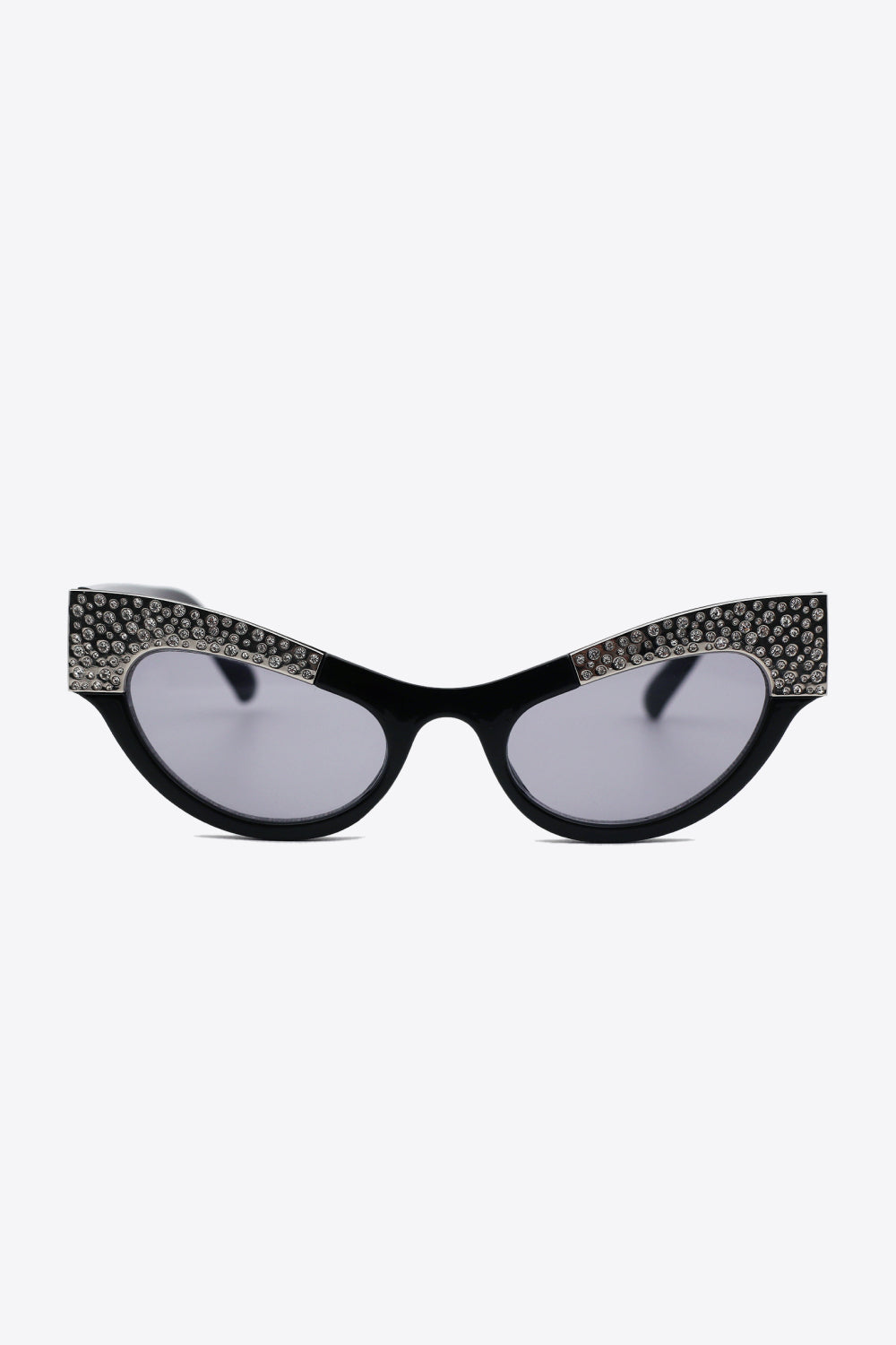 UV400 Rhinestone Trim Cat-Eye Sunglasses - nailedmoms