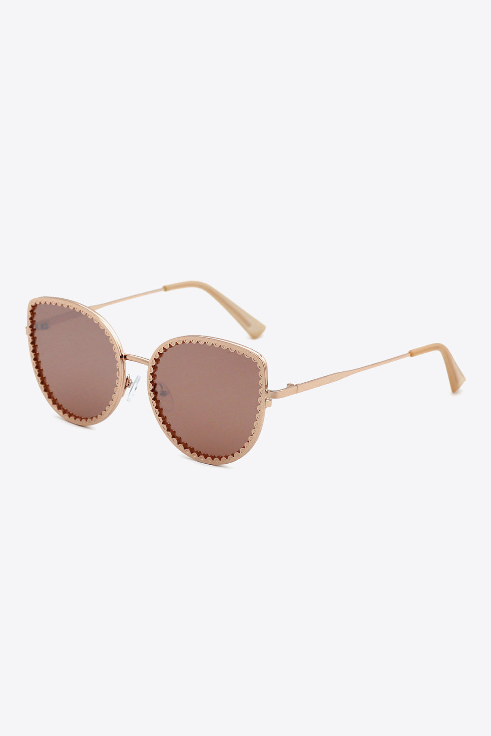 Full Rim Metal Frame Sunglasses - nailedmoms