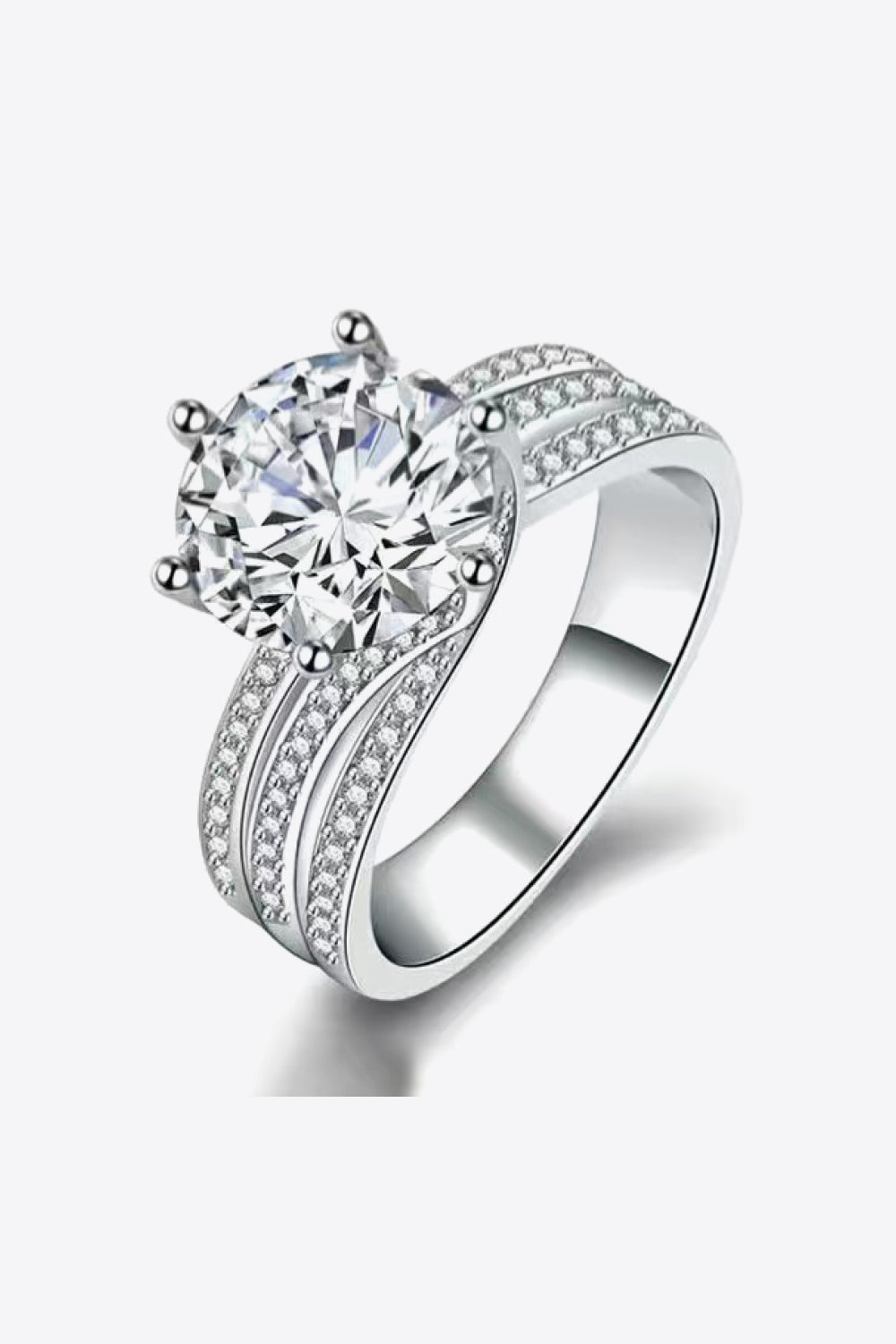 3 Carat Moissanite Three-Layer Ring - nailedmoms