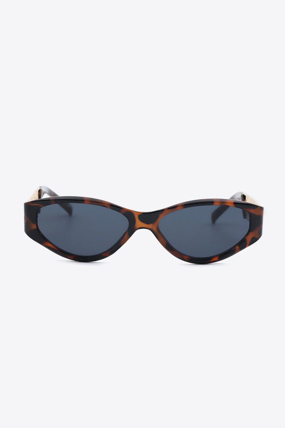 Chain Detail Temple Cat Eye Sunglasses - nailedmoms