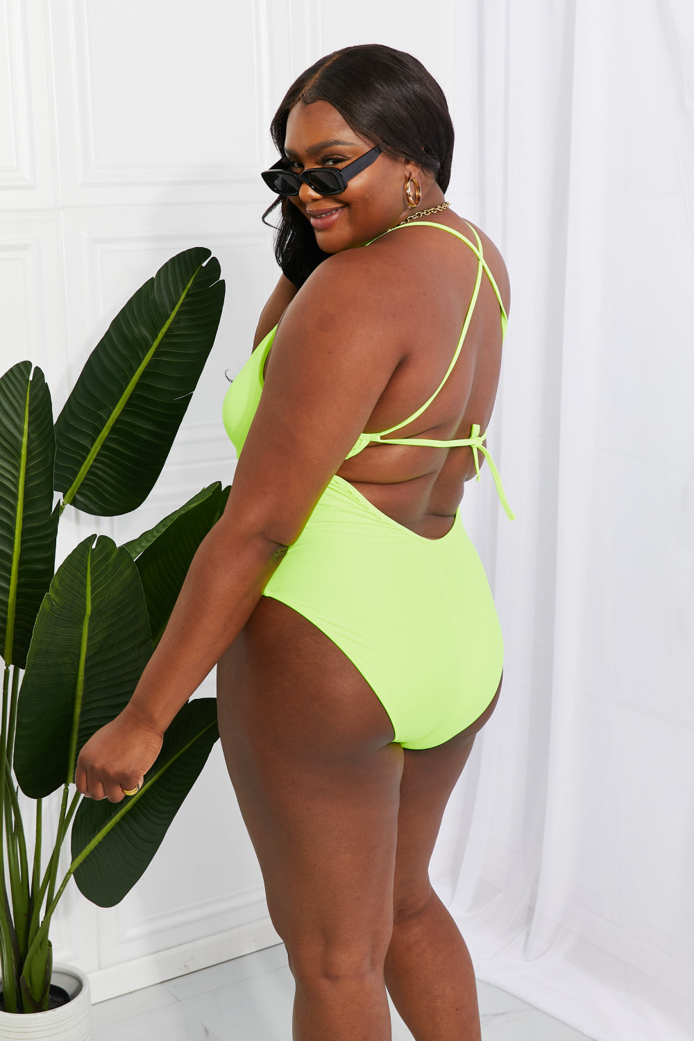 Marina West Swim High Tide One-Piece in Lemon-Lime - nailedmoms
