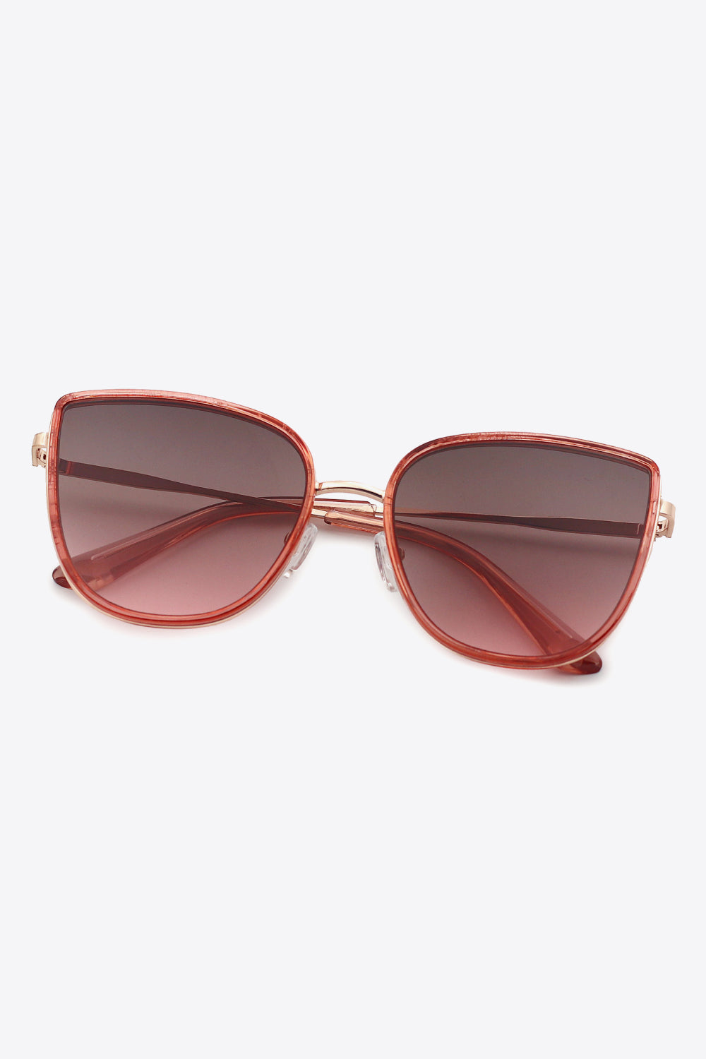 Full Rim Metal-Plastic Hybrid Frame Sunglasses - nailedmoms