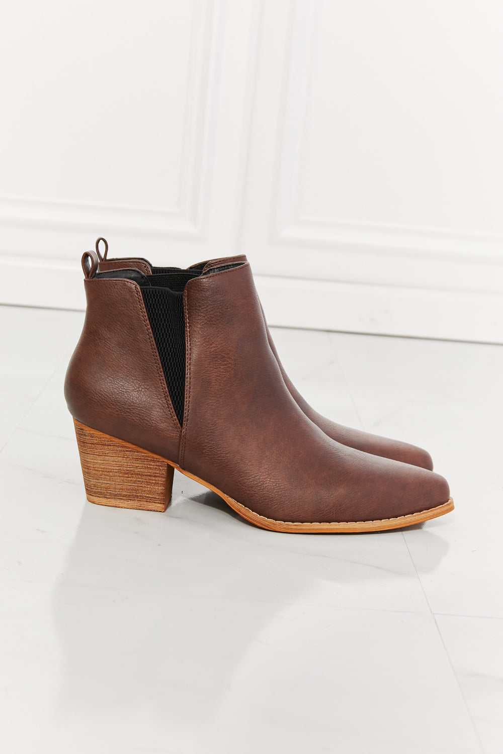 MMShoes Back At It Point Toe Bootie in Chocolate - nailedmoms