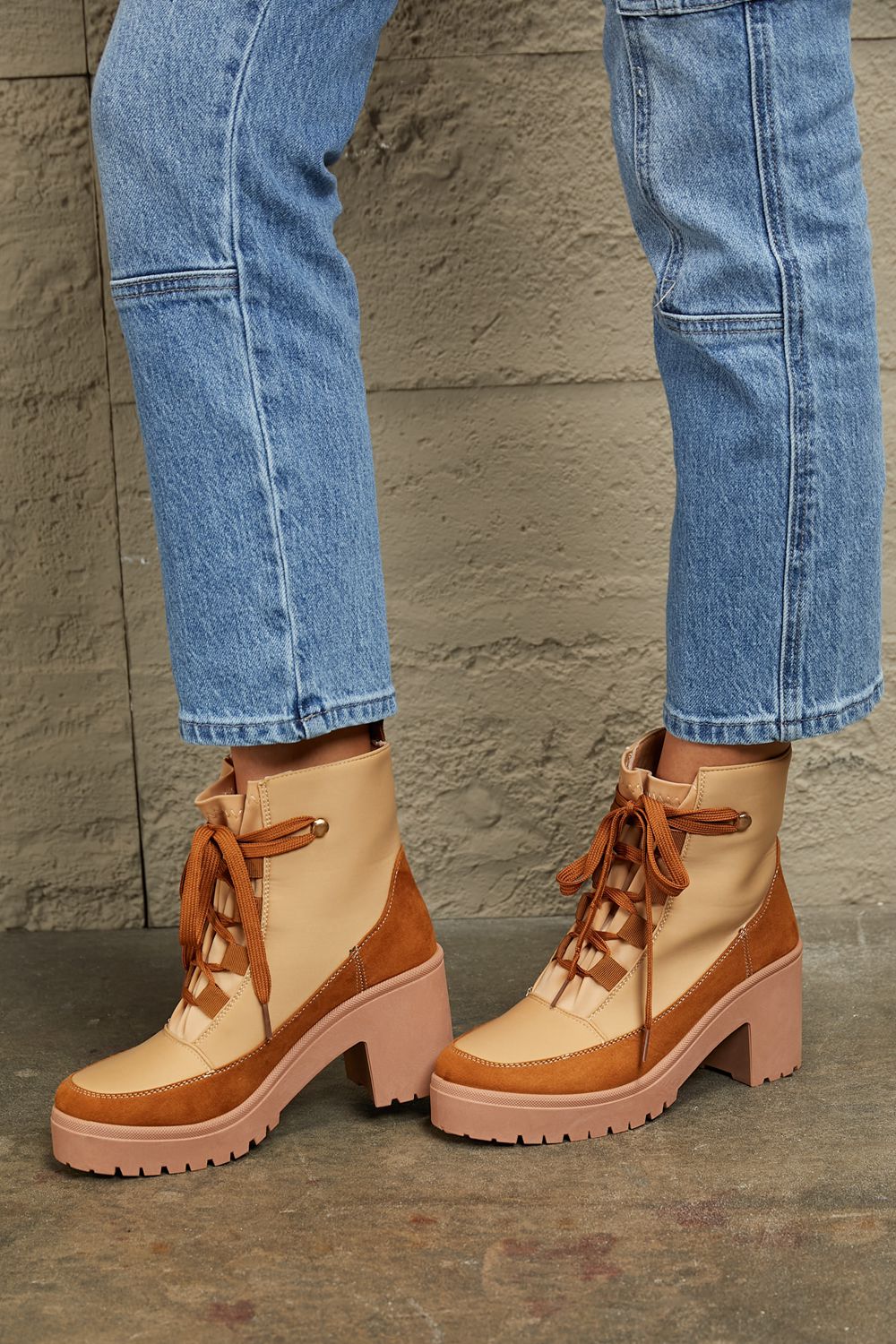 East Lion Corp Lace Up Lug Booties - nailedmoms