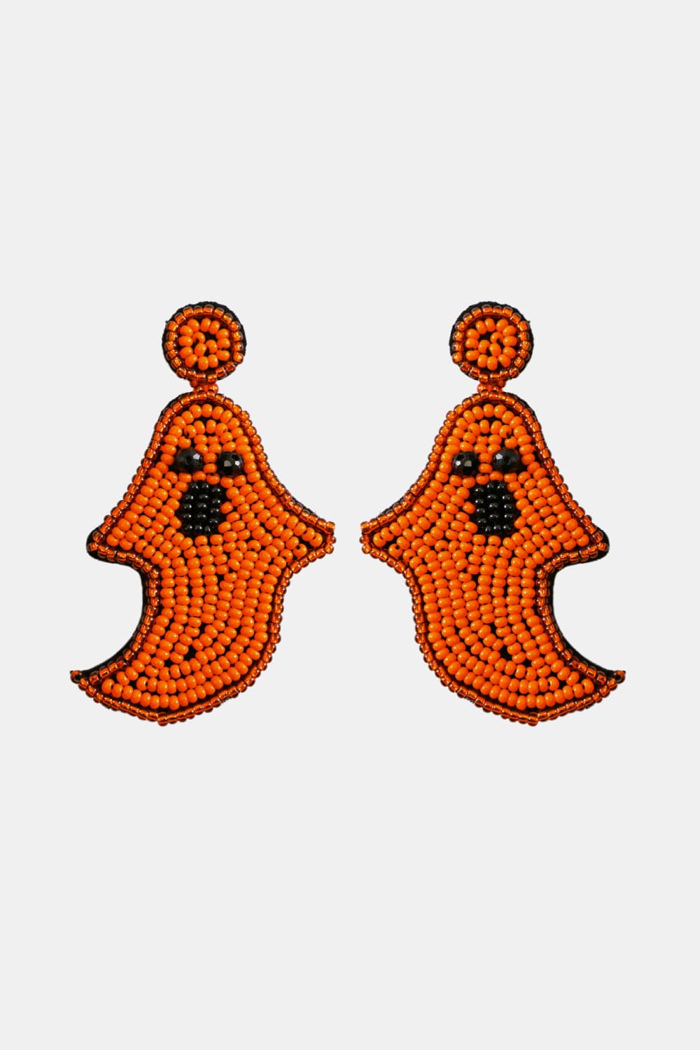 Ghost Shape Beaded Dangle Earrings - nailedmoms